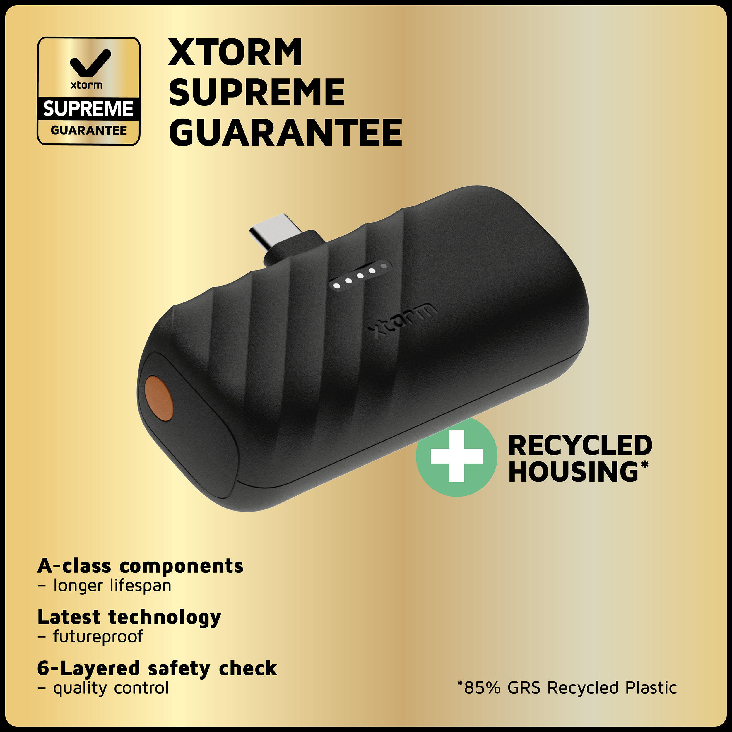 Xtorm Go2 Batterie externe - 5.000 mAh - USB-C Aansluiting 4/6