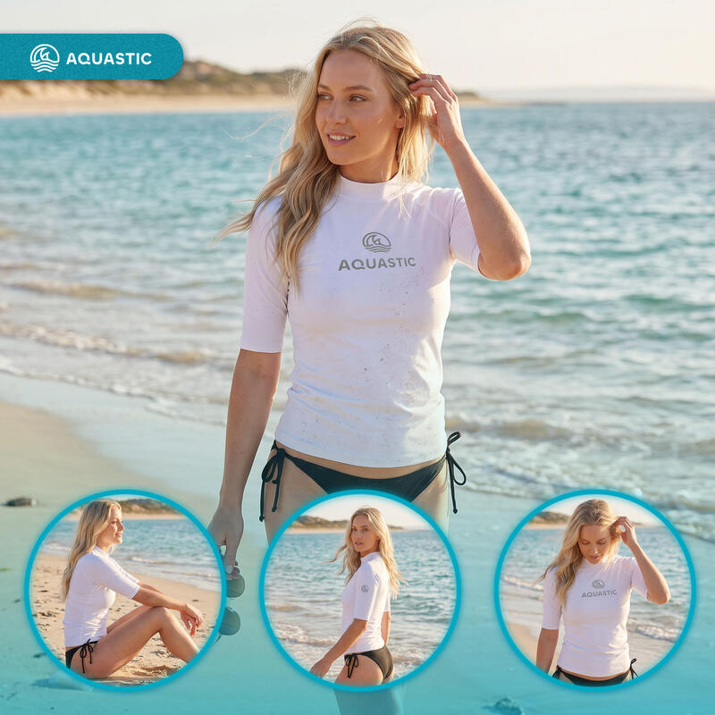 Tricou damă AQUASTIC Rimos WMNS UV 50+ UPF