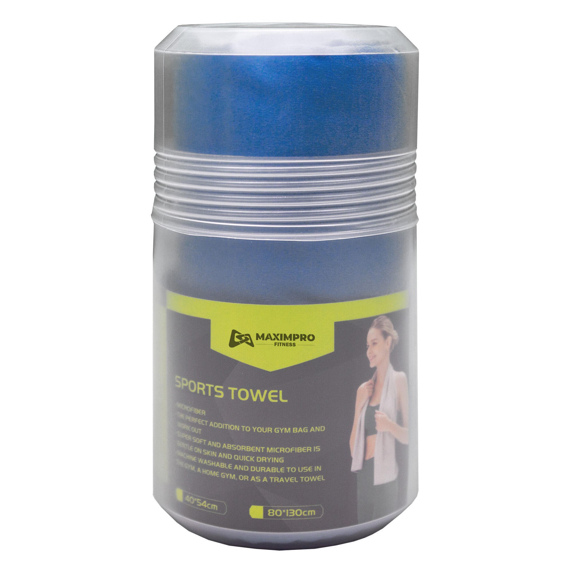 Toalla Microfibra Gimnasio Max Sports Bali 130x80cm Azul 4/4