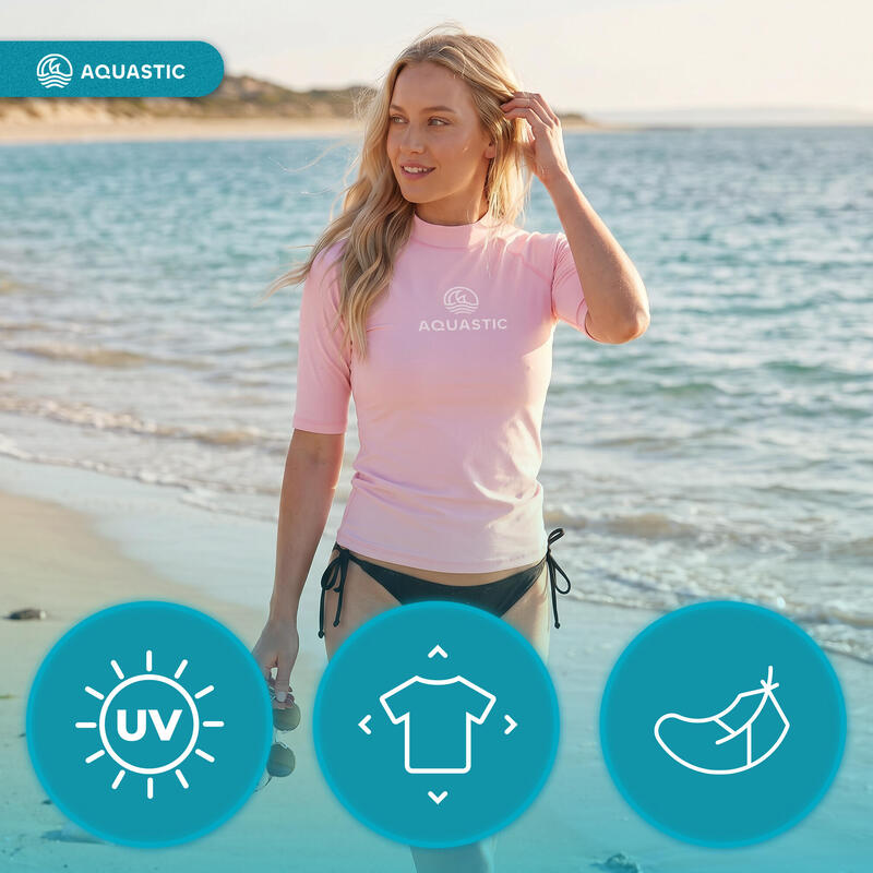 Tricou damă AQUASTIC Rimos WMNS UV 50+ UPF