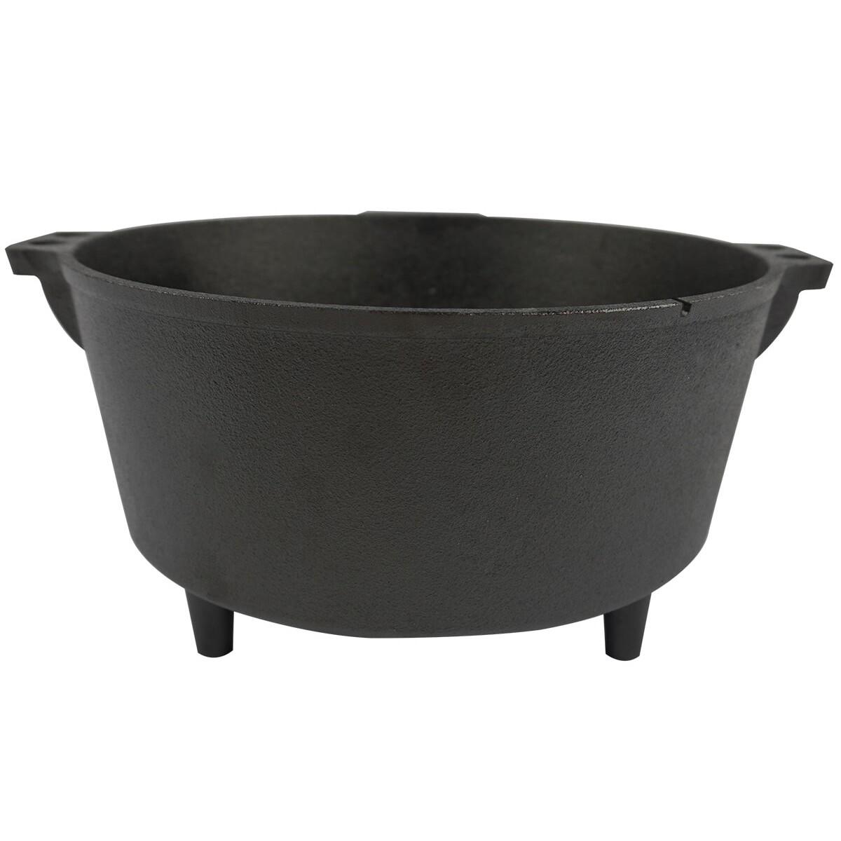Dutch Oven Flame Master 8,5 L - Gietijzeren pan om in te koken - met voetjes 7/7