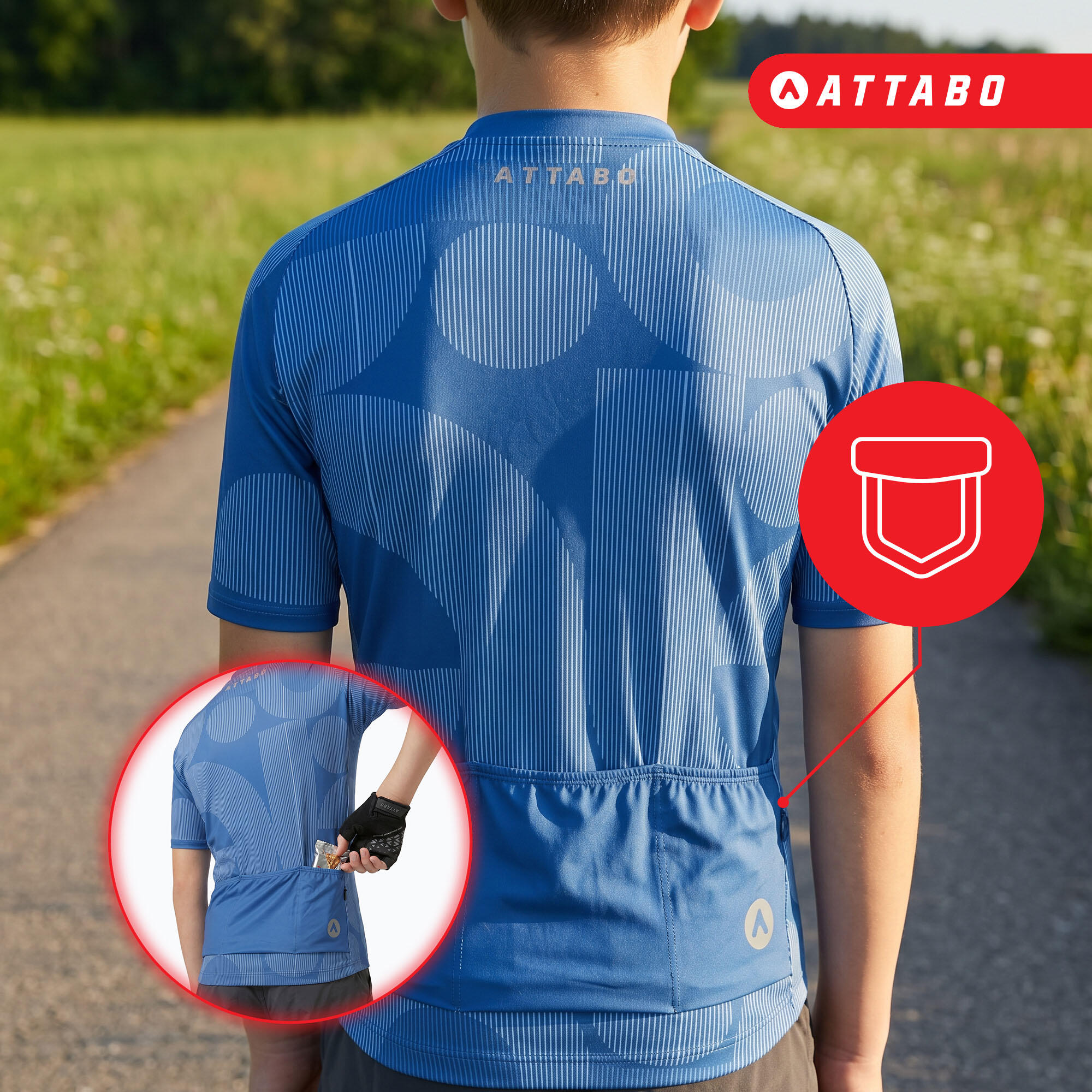 Camiseta de ciclismo infantil ATTABO Vites 6/7