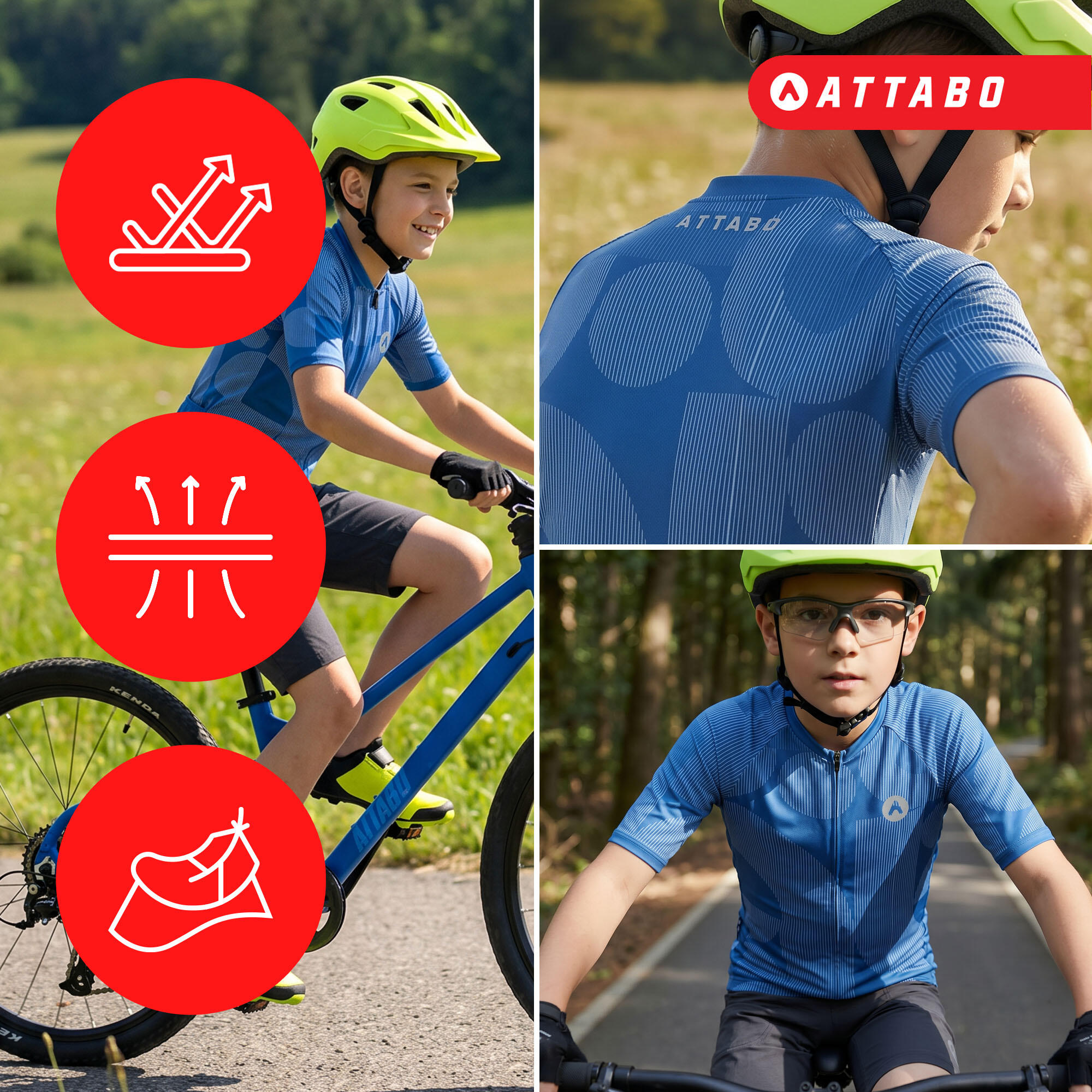 Camiseta de ciclismo infantil ATTABO Vites 5/7