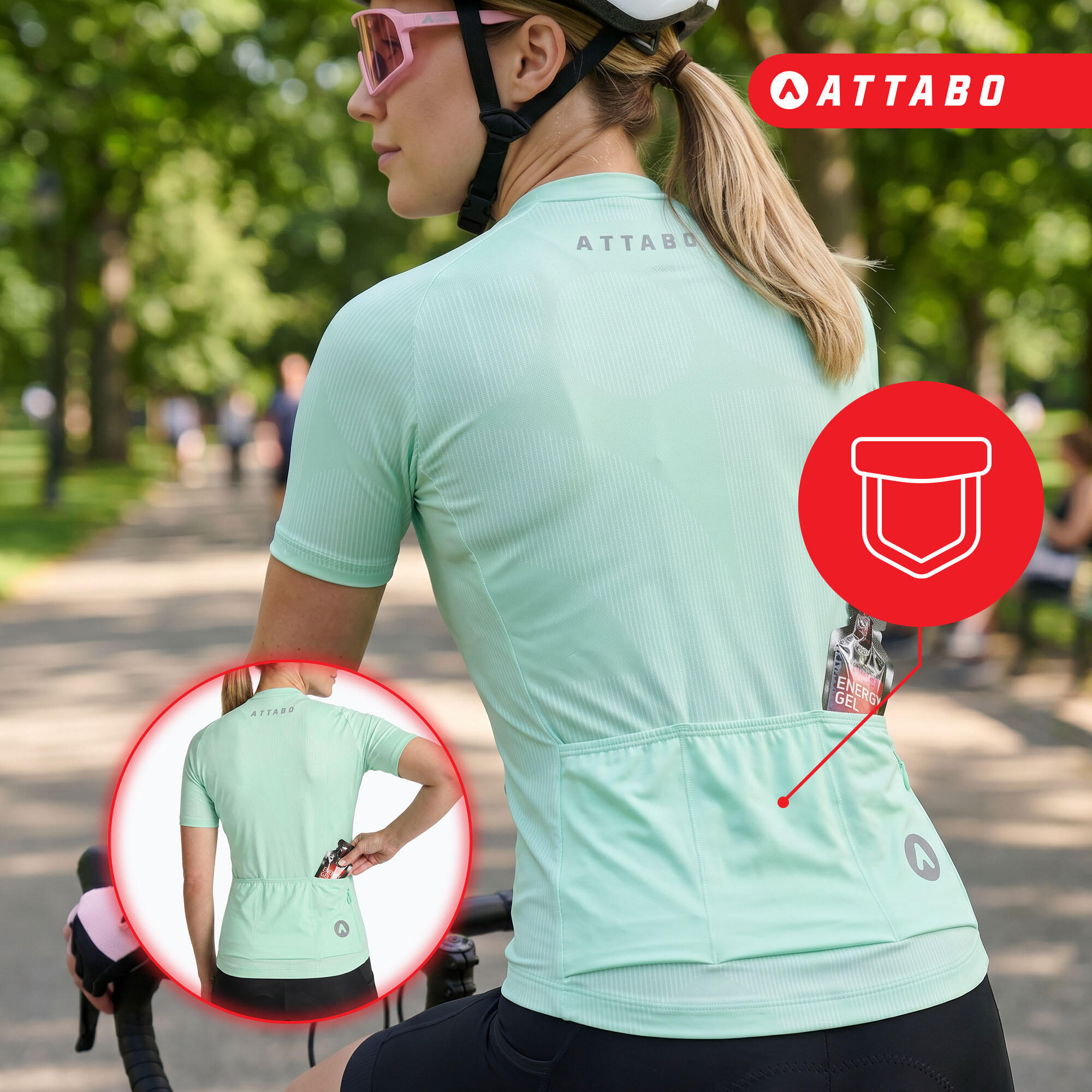 Dames fiets shirt ATTABO Vites WMNS 7/7