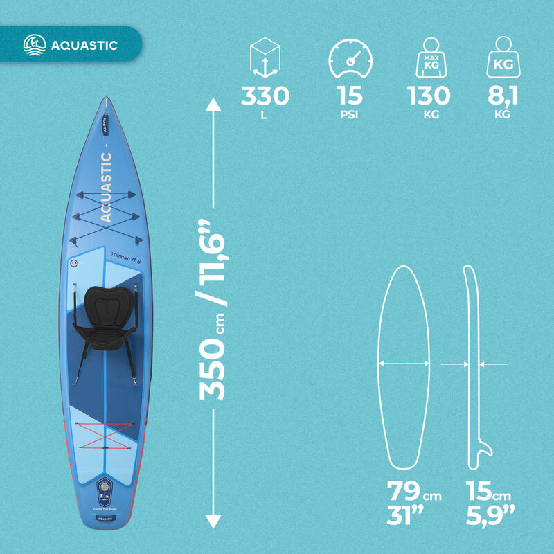 Placa SUP AQUASTIC Touring 11'6"