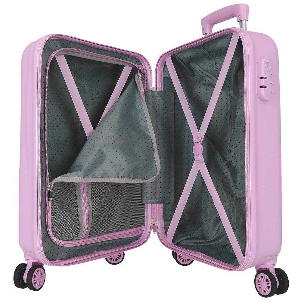 Mala de cabine Mickey happiness ABS com capacidade de 34L lilás 4/5