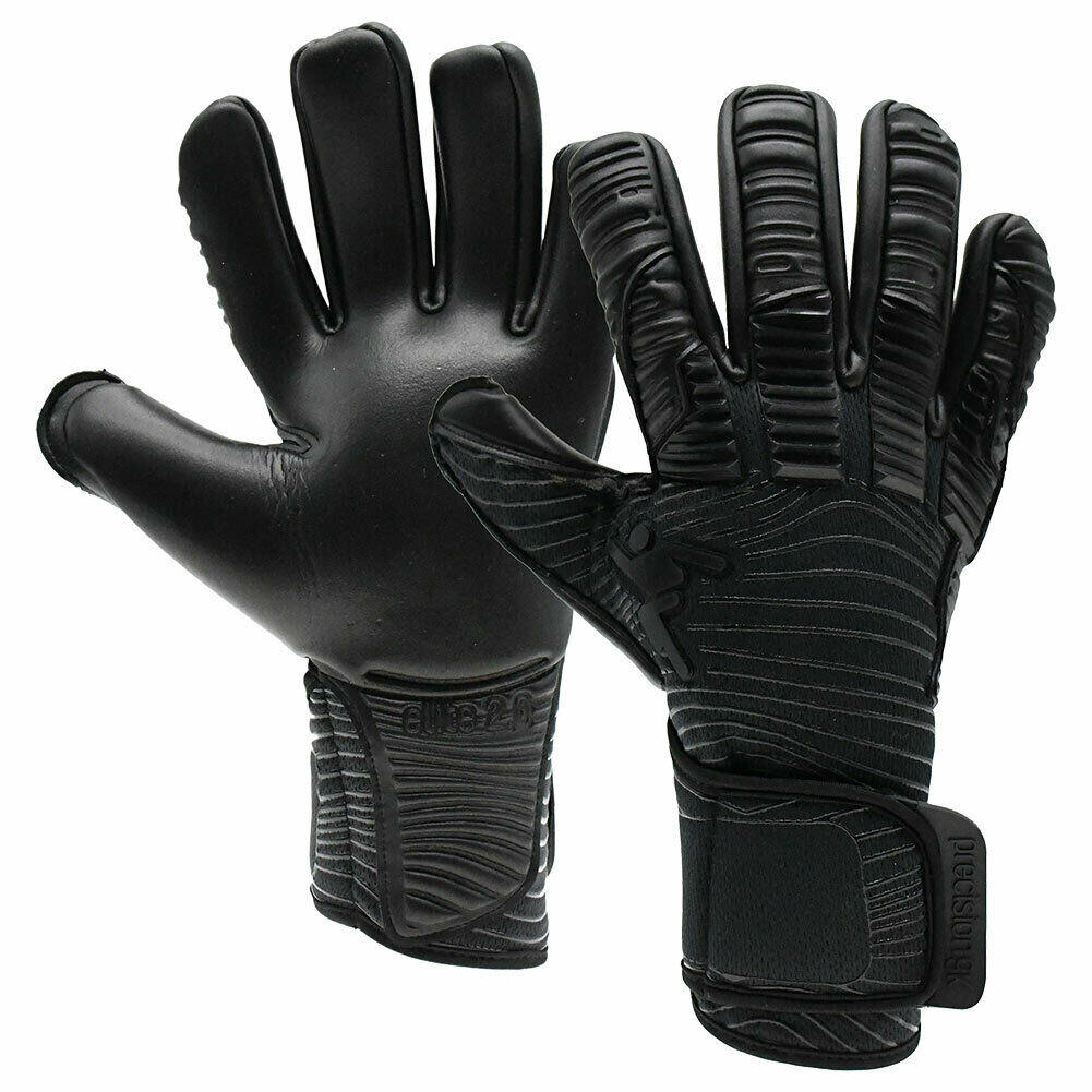 Unisex Adult Elite 2.0 Blackout Goalkeeper Gloves (Black) 1/2