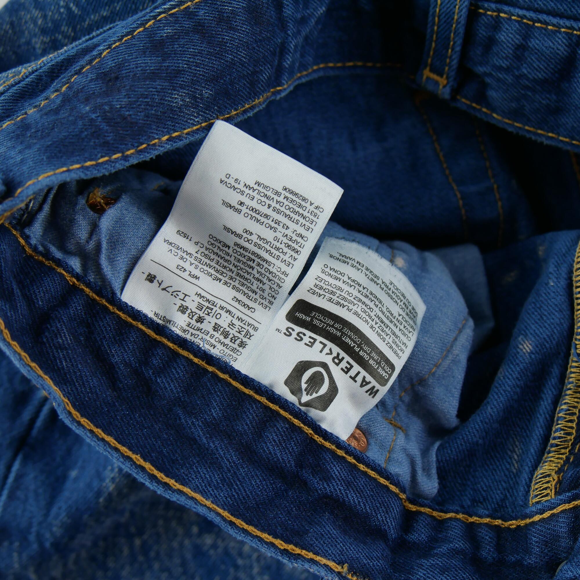 Segunda Vida - Jeans azules marinos Levi's reciclados hombre - Excelente 7/7