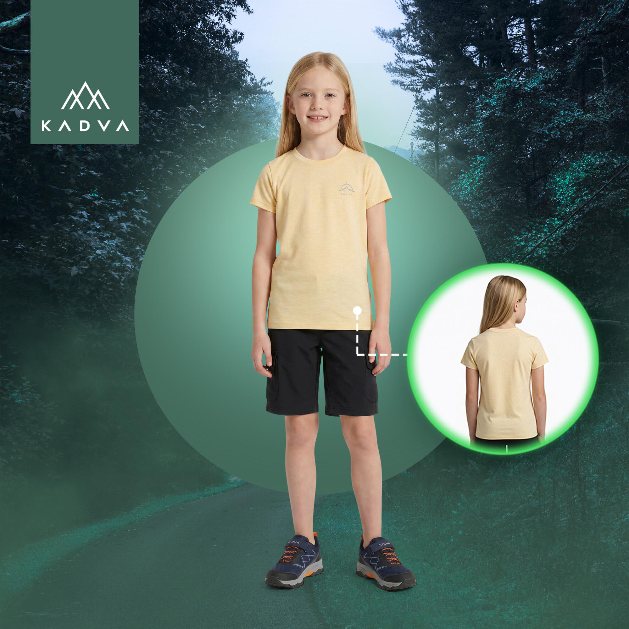 Camiseta de trekking infantil KADVA Merivra 3/7