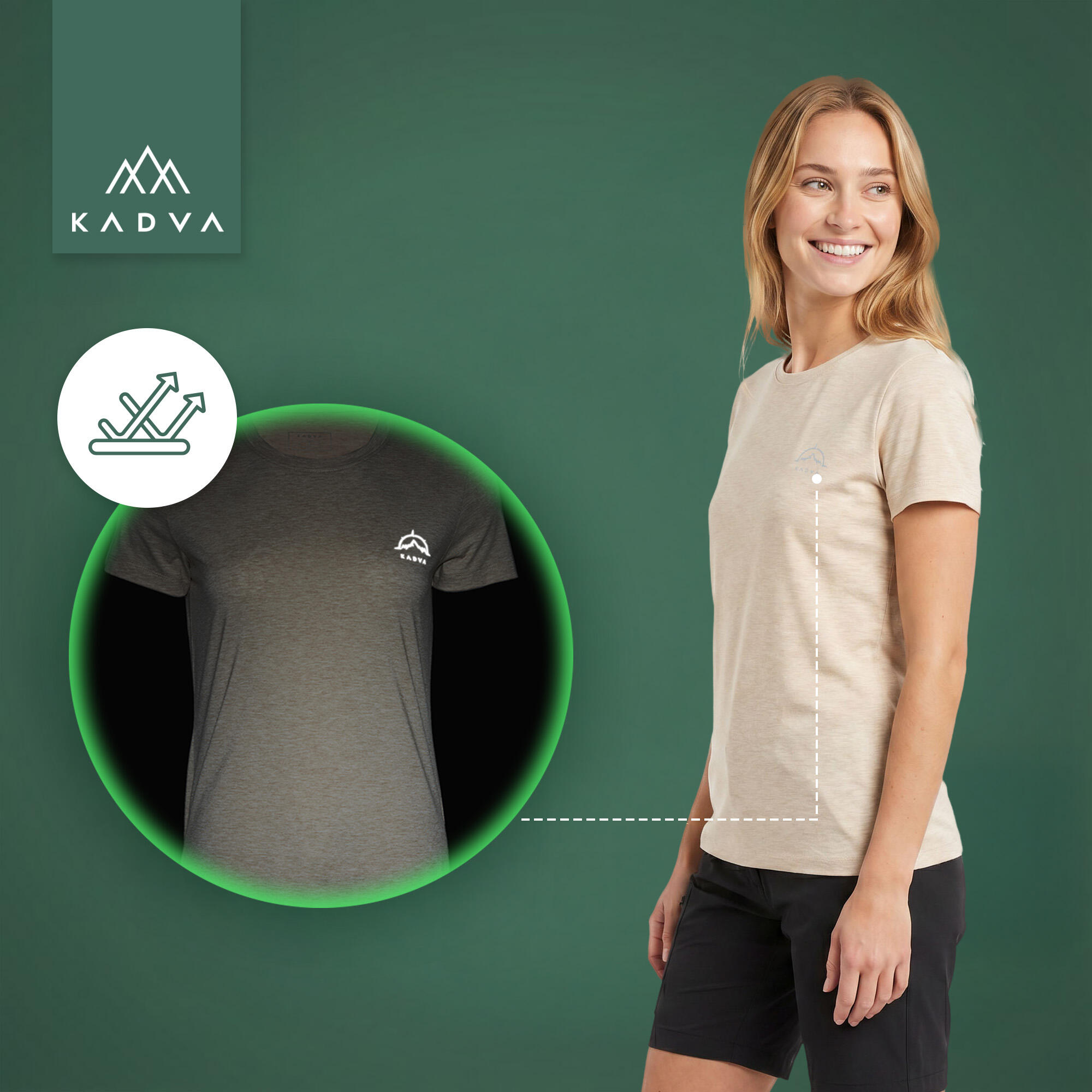 Dames trekking T-shirt KADVA Merivra 7/7