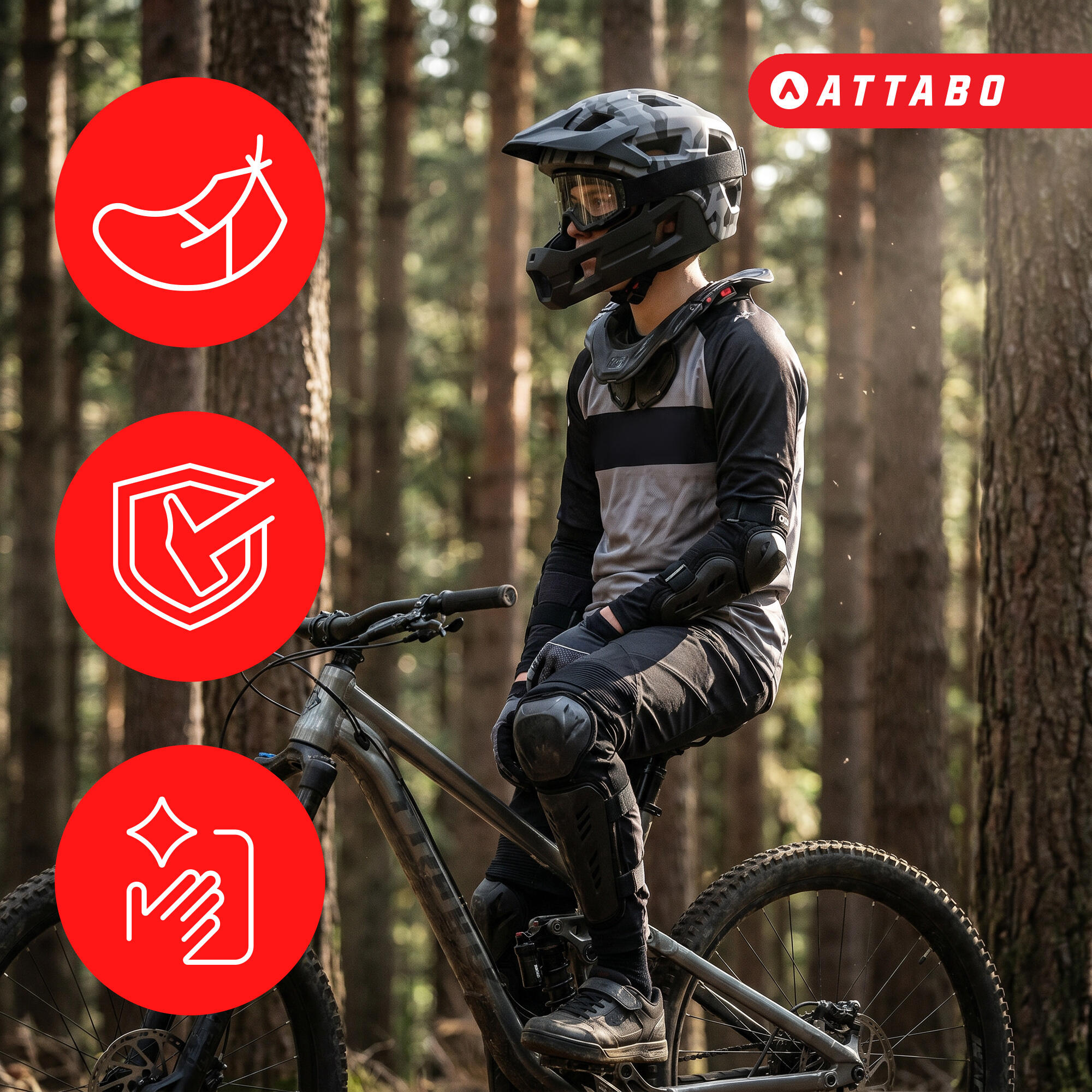 Kask rowerowy dziecięcy ATTABO Predator 3/7