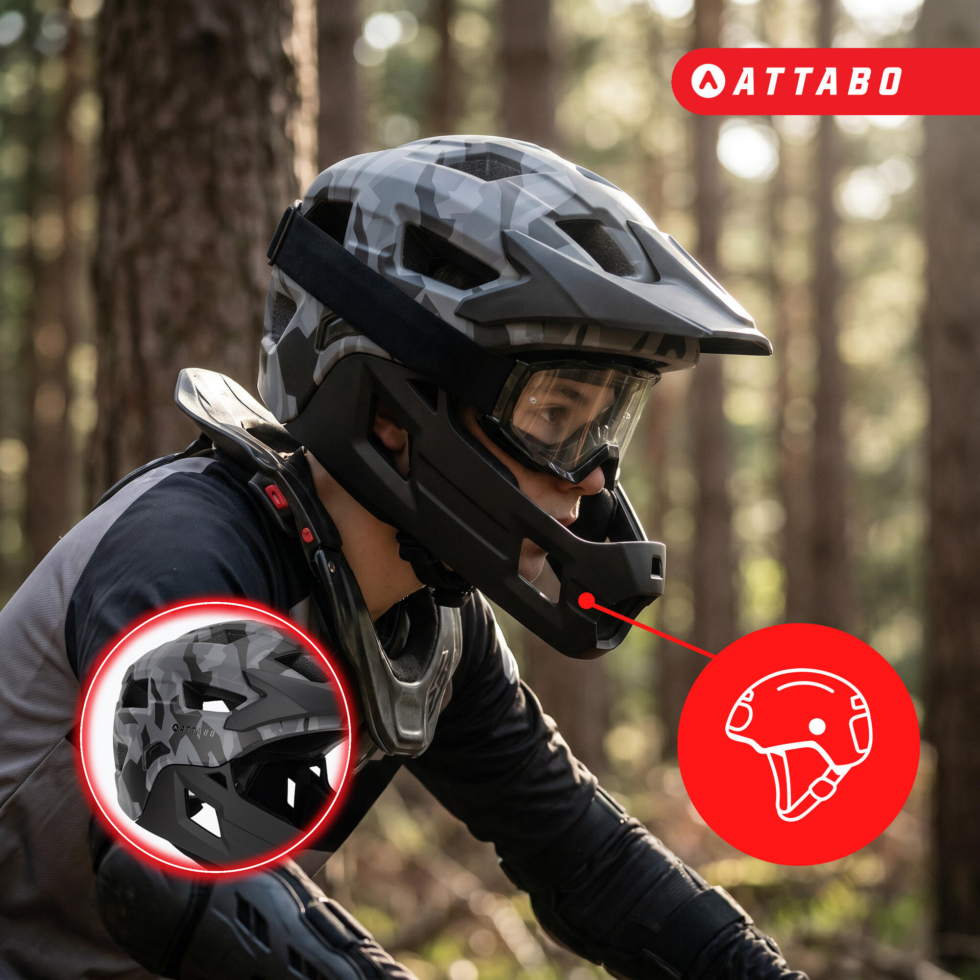 Kask rowerowy dziecięcy ATTABO Predator 7/7