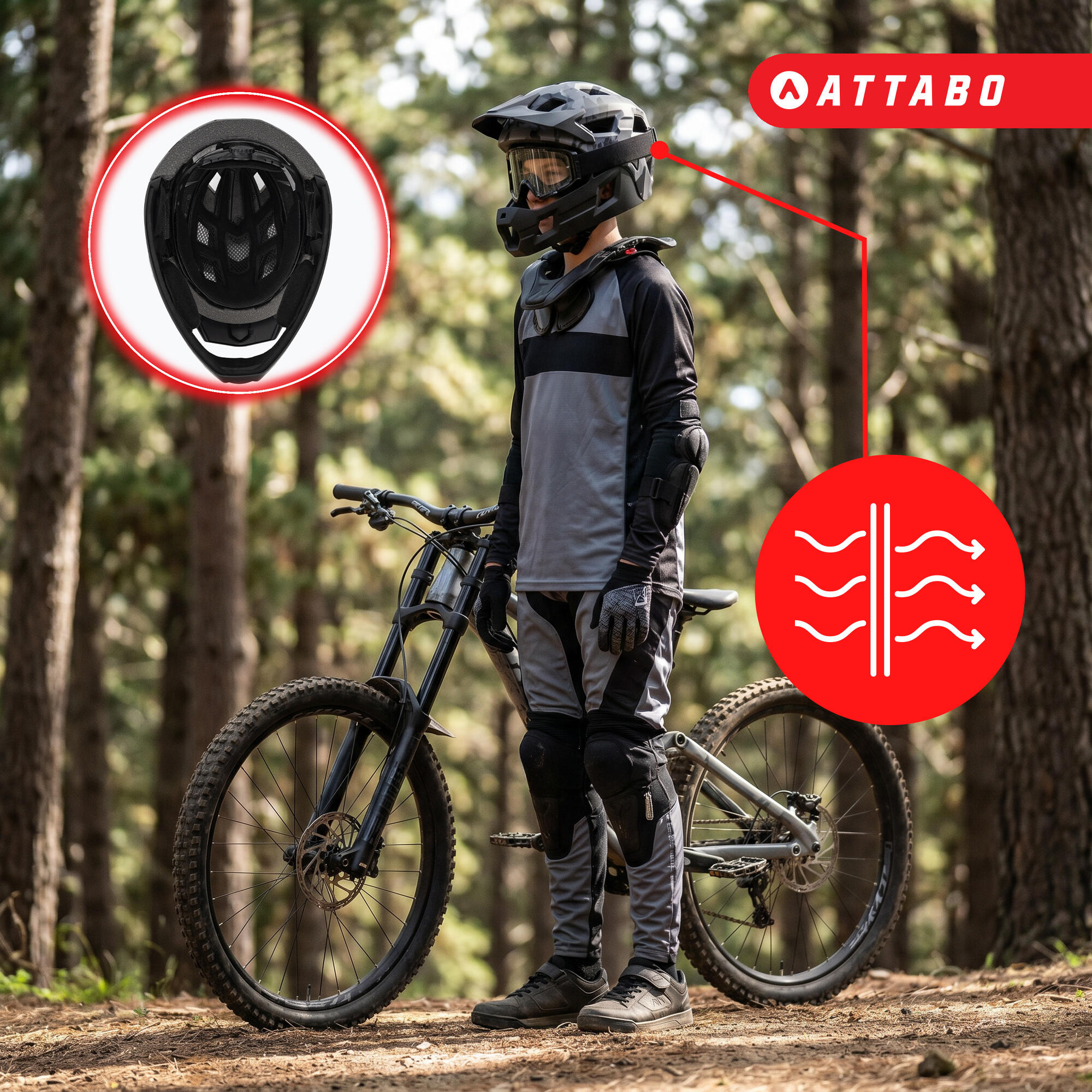 Kask rowerowy dziecięcy ATTABO Predator 6/7