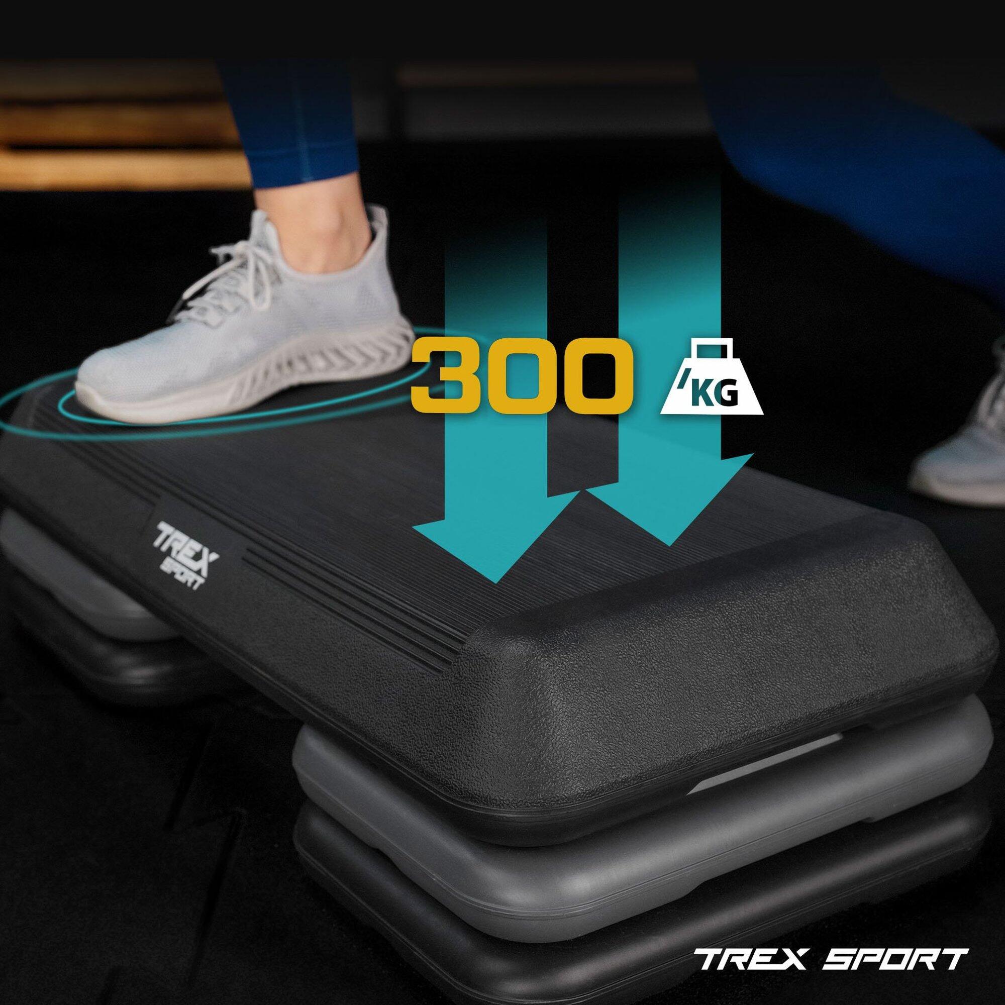 Regulowany step/stepper do ćwiczeń aerobowych i fitness Trex Sport max. 300kg 4/7