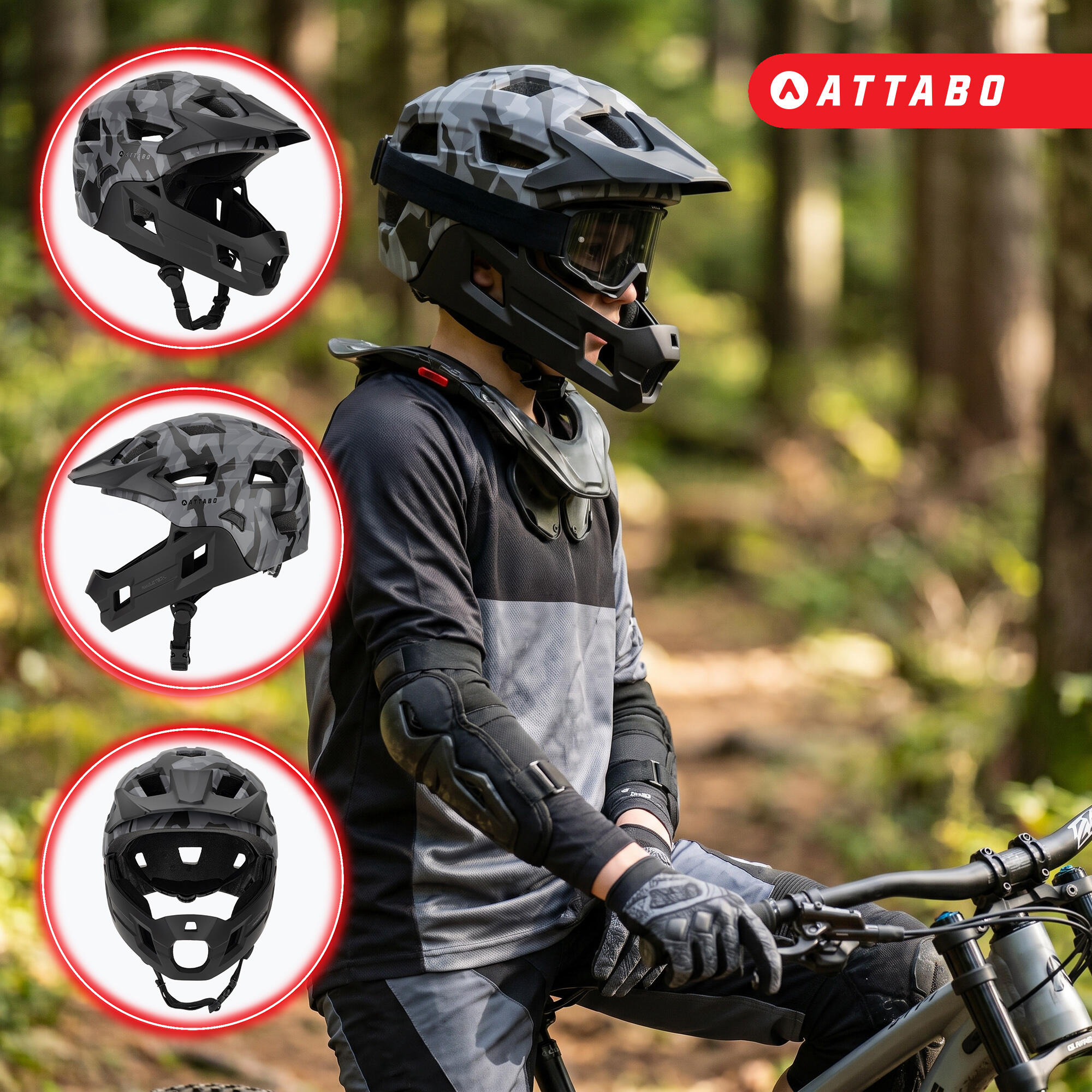 Kask rowerowy dziecięcy ATTABO Predator 4/7