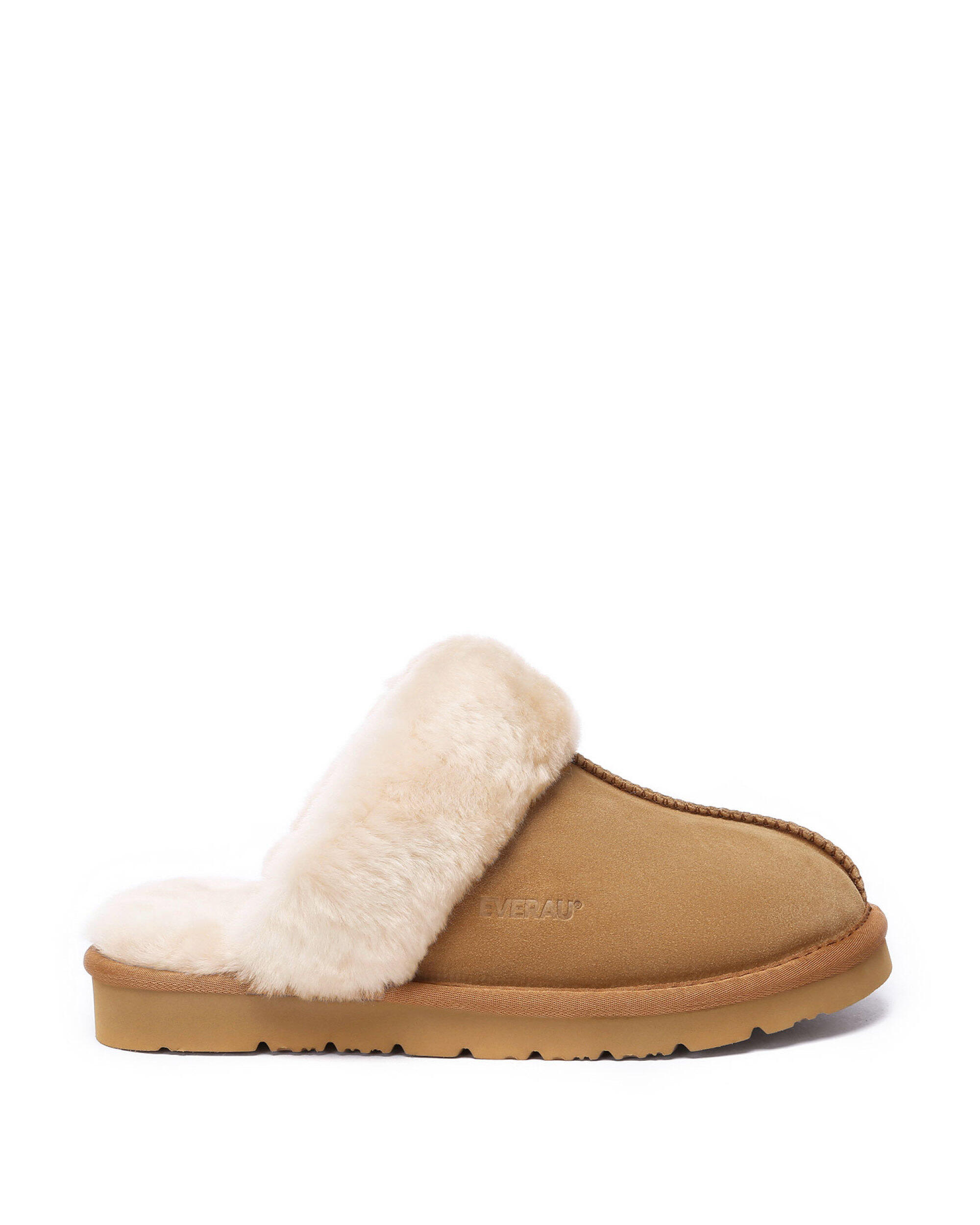 Everau Unisex Muffin Slipper Suede