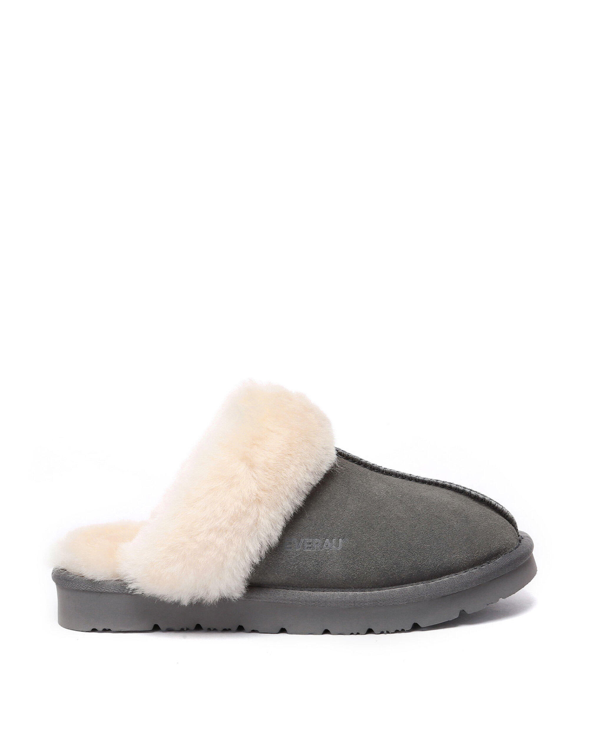 Everau Unisex Muffin Slipper Suede