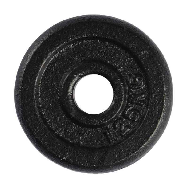 VirtuFit Hantelscheibe - Gusseisen - 30 mm - 1.25 kg - Schwarz