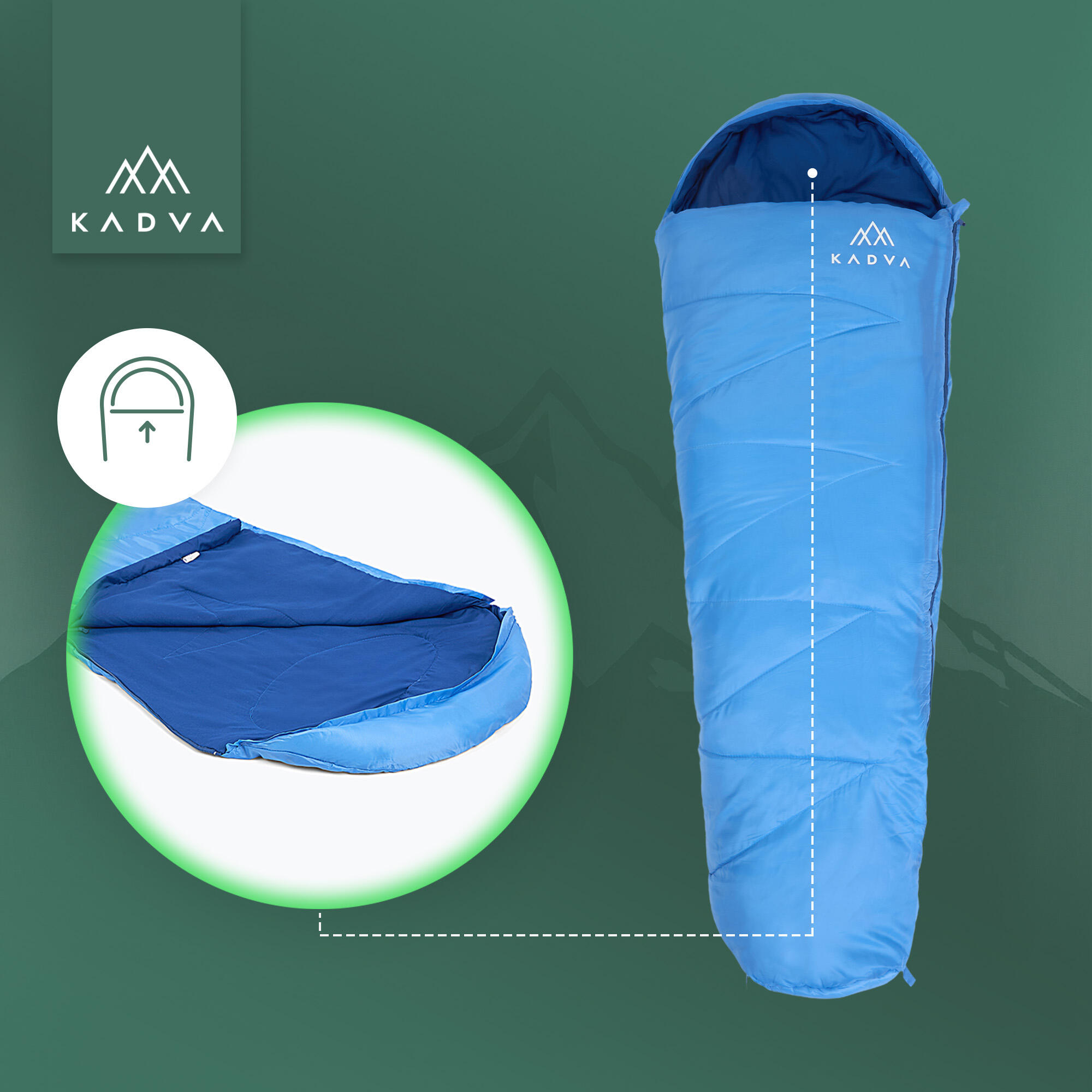 Kinder-Schlafsack KADVA Brunos 6/7