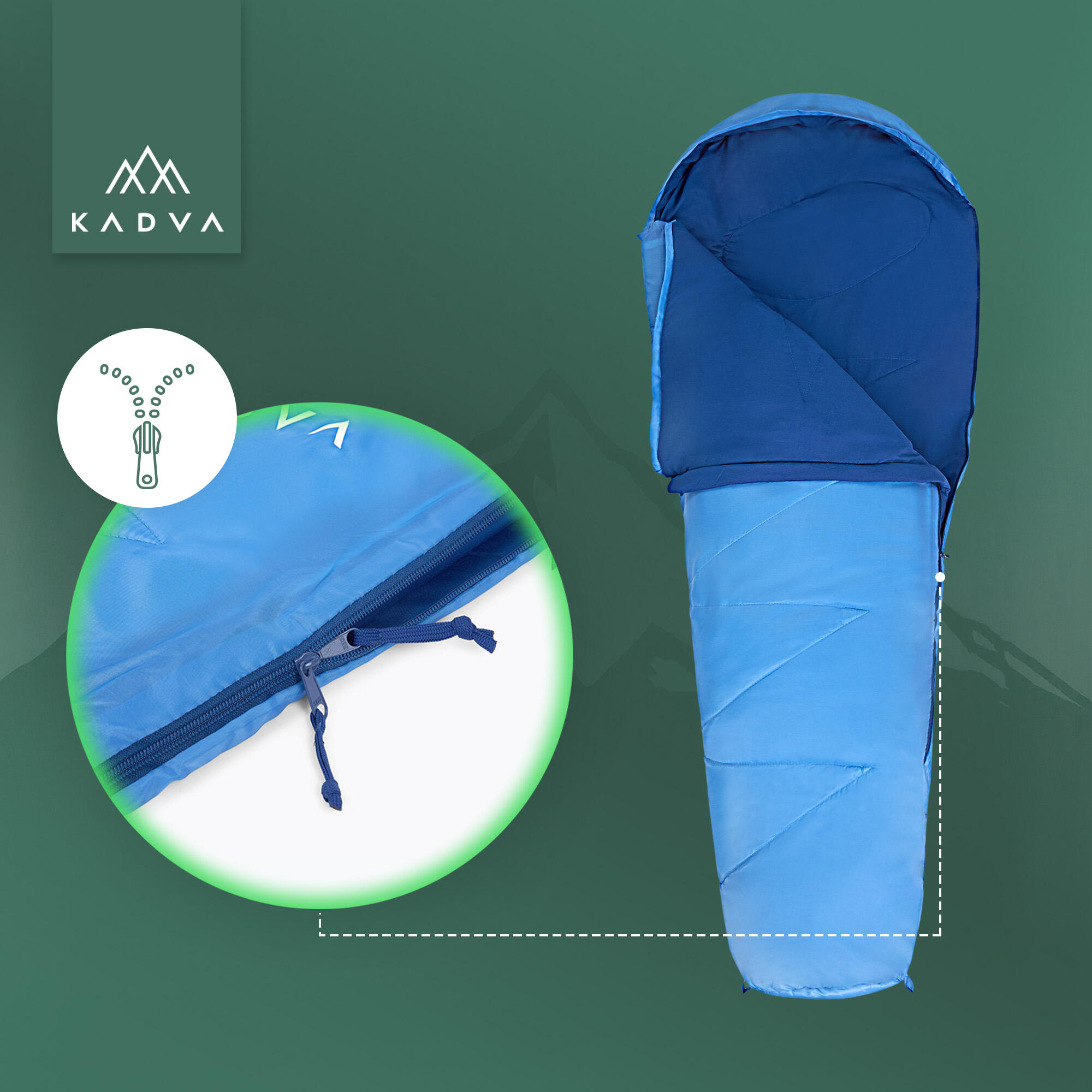 Kinder-Schlafsack KADVA Brunos 5/7