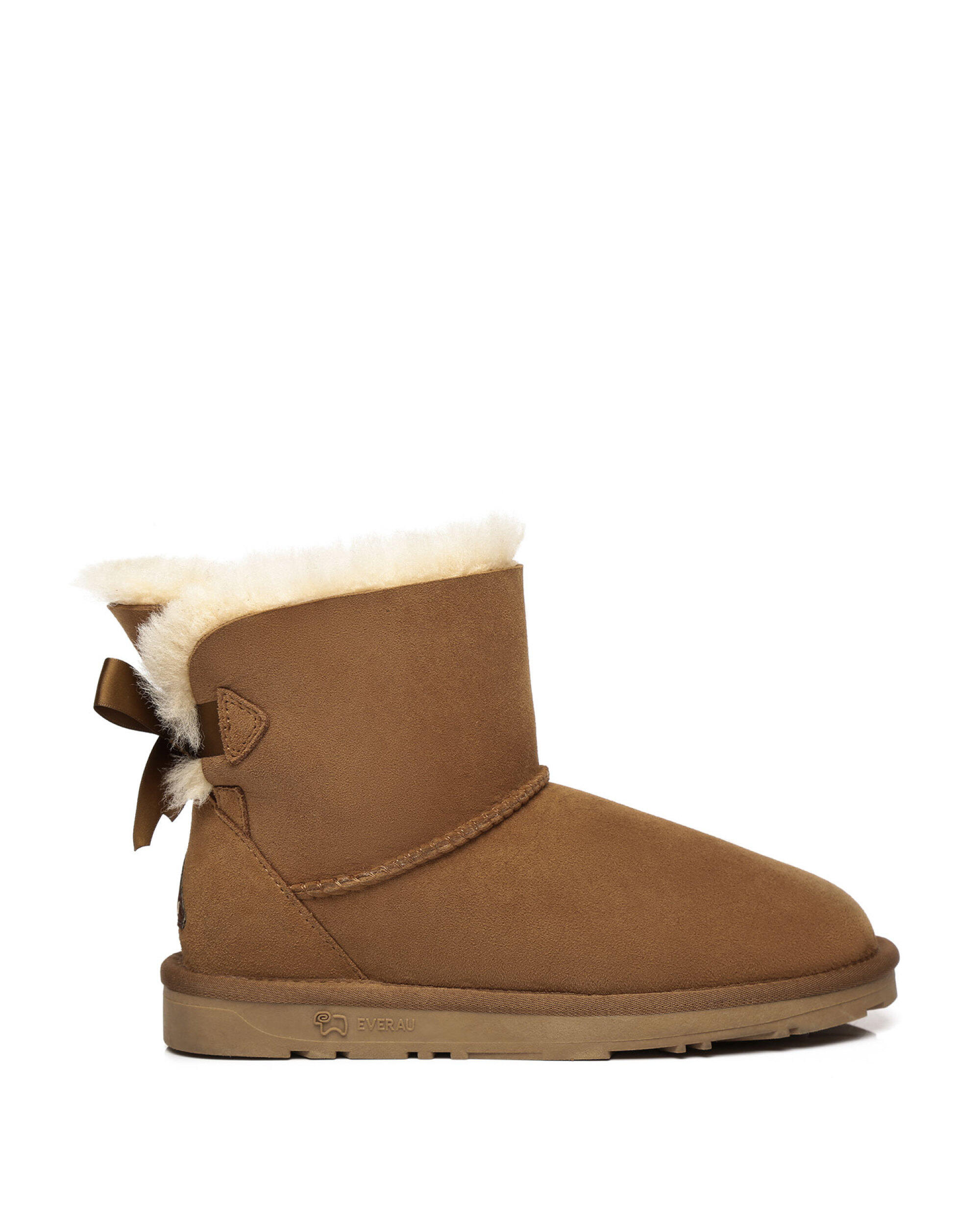 Everau Womens Mini Back Bow UGG Boots