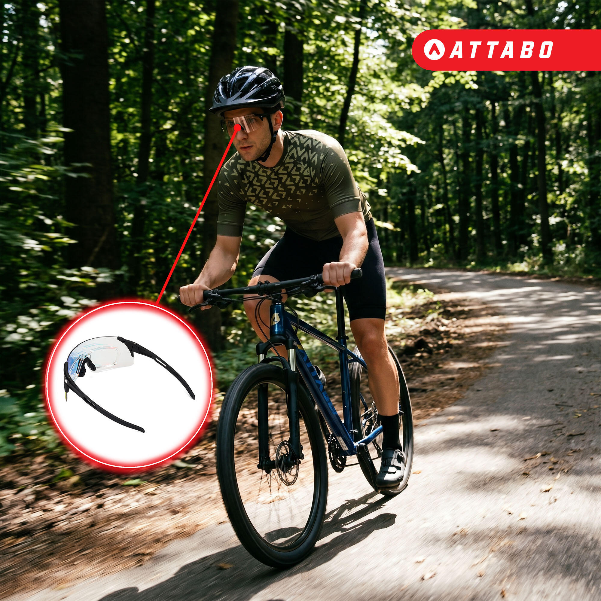 Occhiali da sole da ciclismo ATTABO Stilb Air 7/7