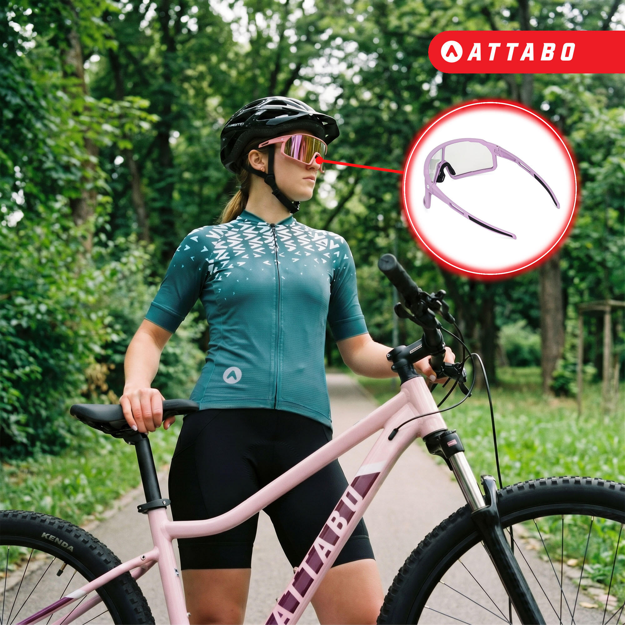 Occhiali da sole da ciclismo ATTABO Stilb 7/7