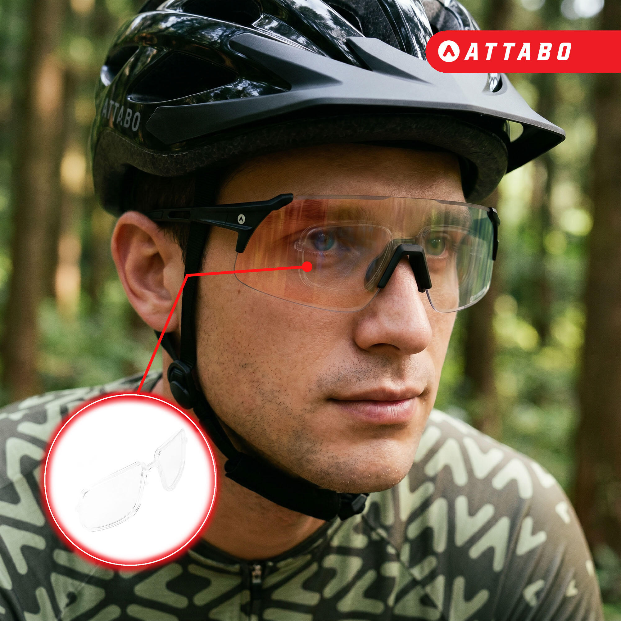 Occhiali da sole da ciclismo ATTABO Stilb Air 4/7