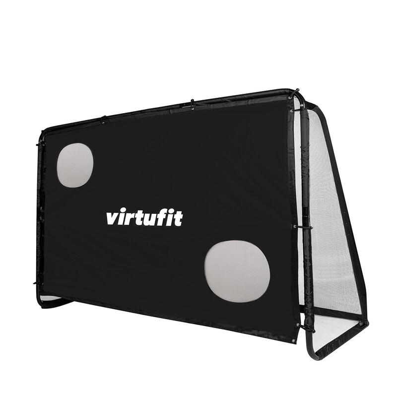 Poarta de fotbal VirtuFit Football Goal cu tinte de antrenament 170 x 110 cm