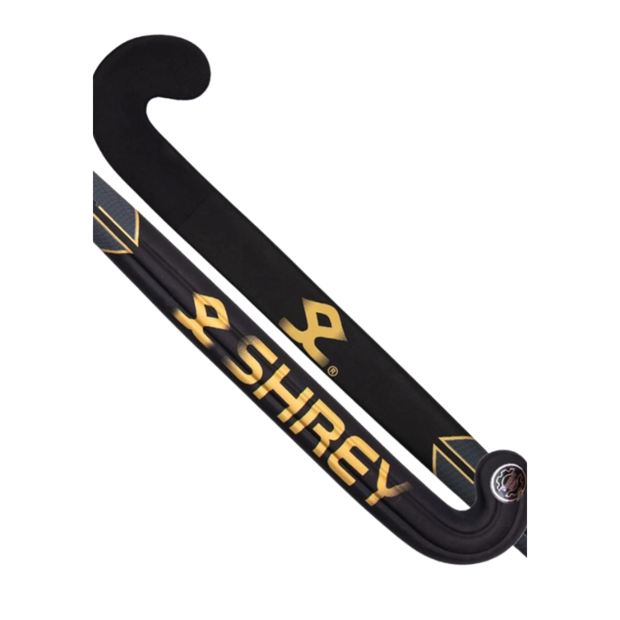 Shrey Phantom Hockey Stick Power Bow Black Gold - 37.5