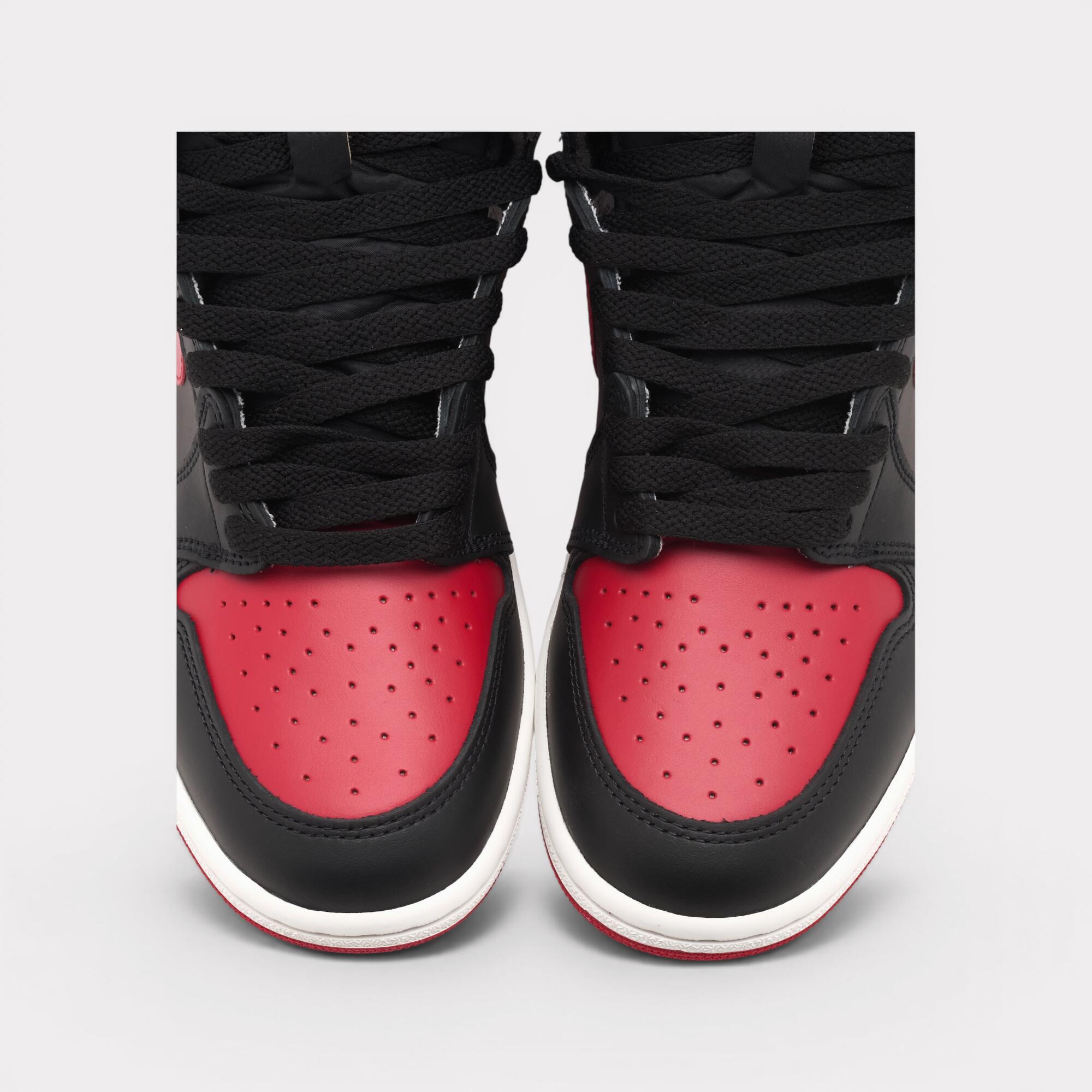 Schoenen - air jordan 1 high bred - zwart/rood 7/7