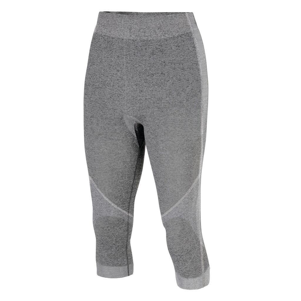 Mens In The Zone 3/4 Base Layer Leggings (Charcoal Grey Marl)
