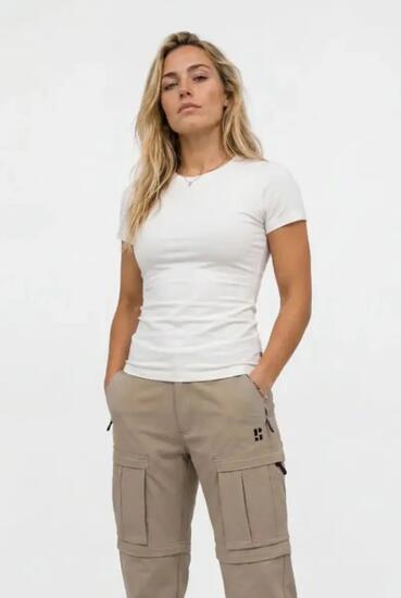 Poederbaas damski T-shirt outdoor SOLX z wełny merino