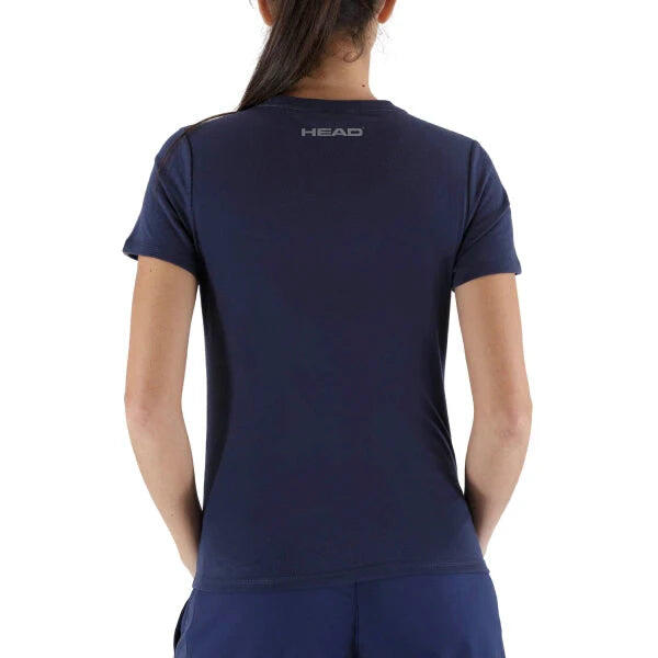 Head Lucy Womens Navy Tennis T-Shirt 2/2