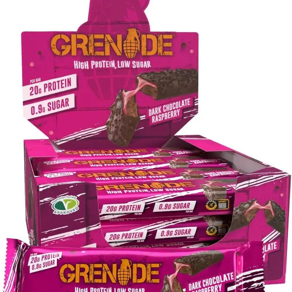 Grenade Carb Killa Bar 60g x12 Dark Chocolate Raspberry