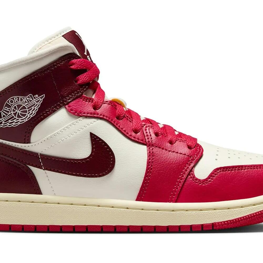 Jordan 1 Mid Sail Mystic Hibiscus - Women's Mid-top sneaker