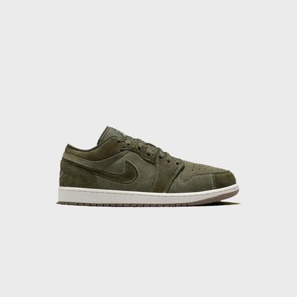 Baskets Jordan modèle Air Jordan 1 Low SE Craft "Cargo Khaki" pour homme