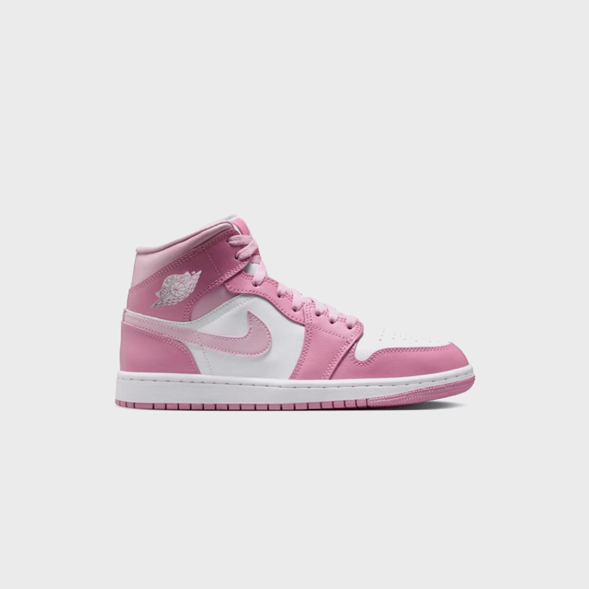 Jordan WMNS Air Jordan 1 Mid - Elemental Pink / Iced Carmine 1/2