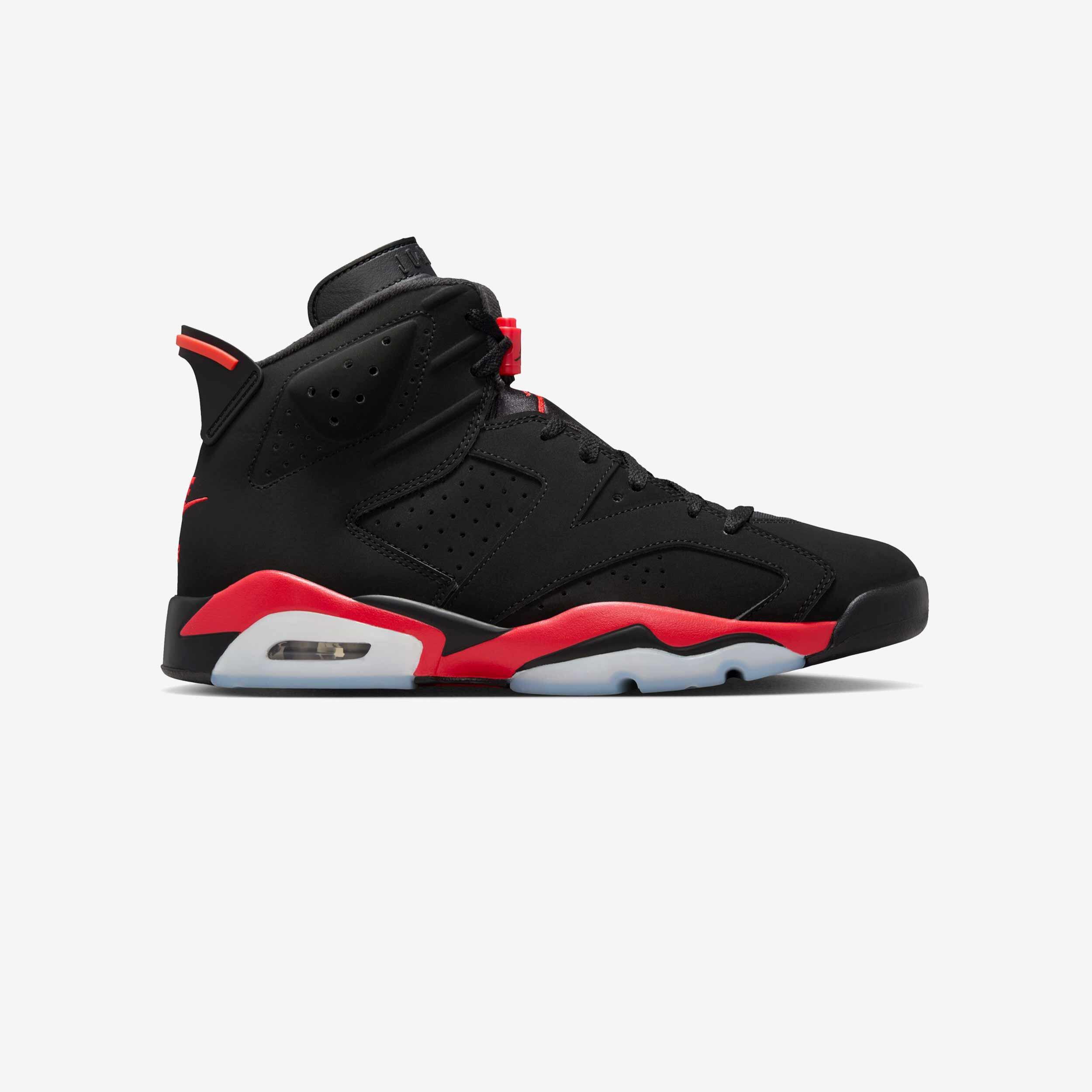 Air Jordan 6 Retro Infrared Salesman - Nero, Light Crimson 1/2