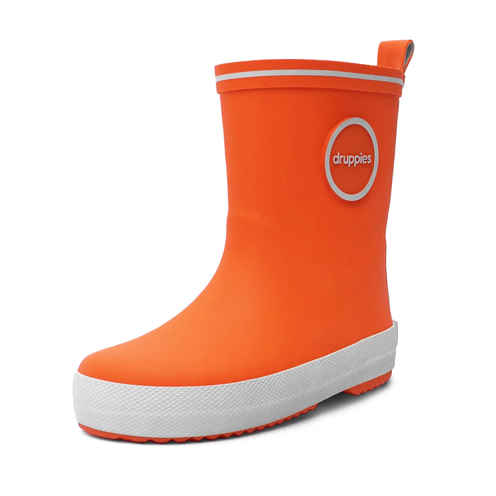 Regenlaarzen Kinderen - Natuurrubber Laarzen - Fashion - Oranje - EU 31 3/8