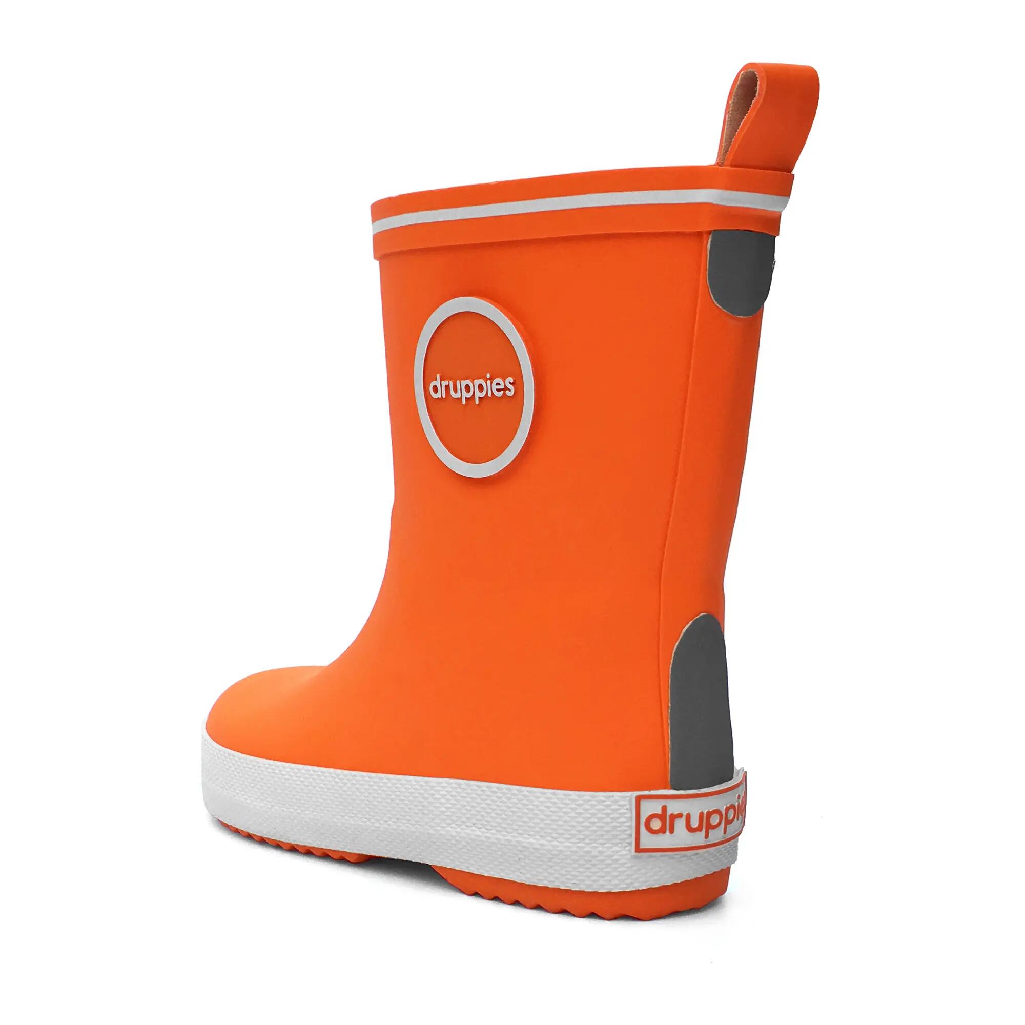 Regenlaarzen Kinderen - Natuurrubber Laarzen - Fashion - Oranje - EU 31 2/8