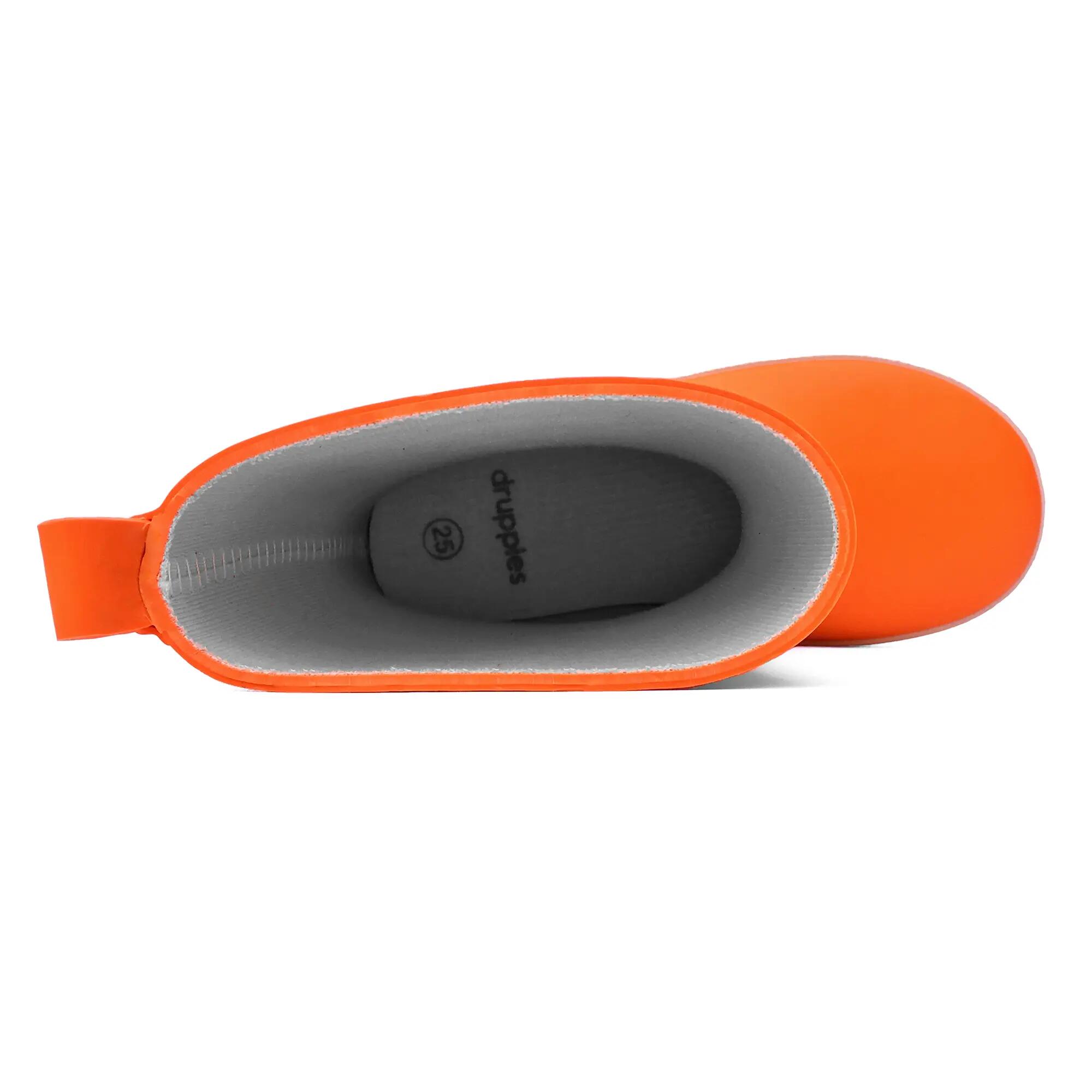 Regenlaarzen Kinderen - Natuurrubber Laarzen - Fashion - Oranje - EU 31 6/8