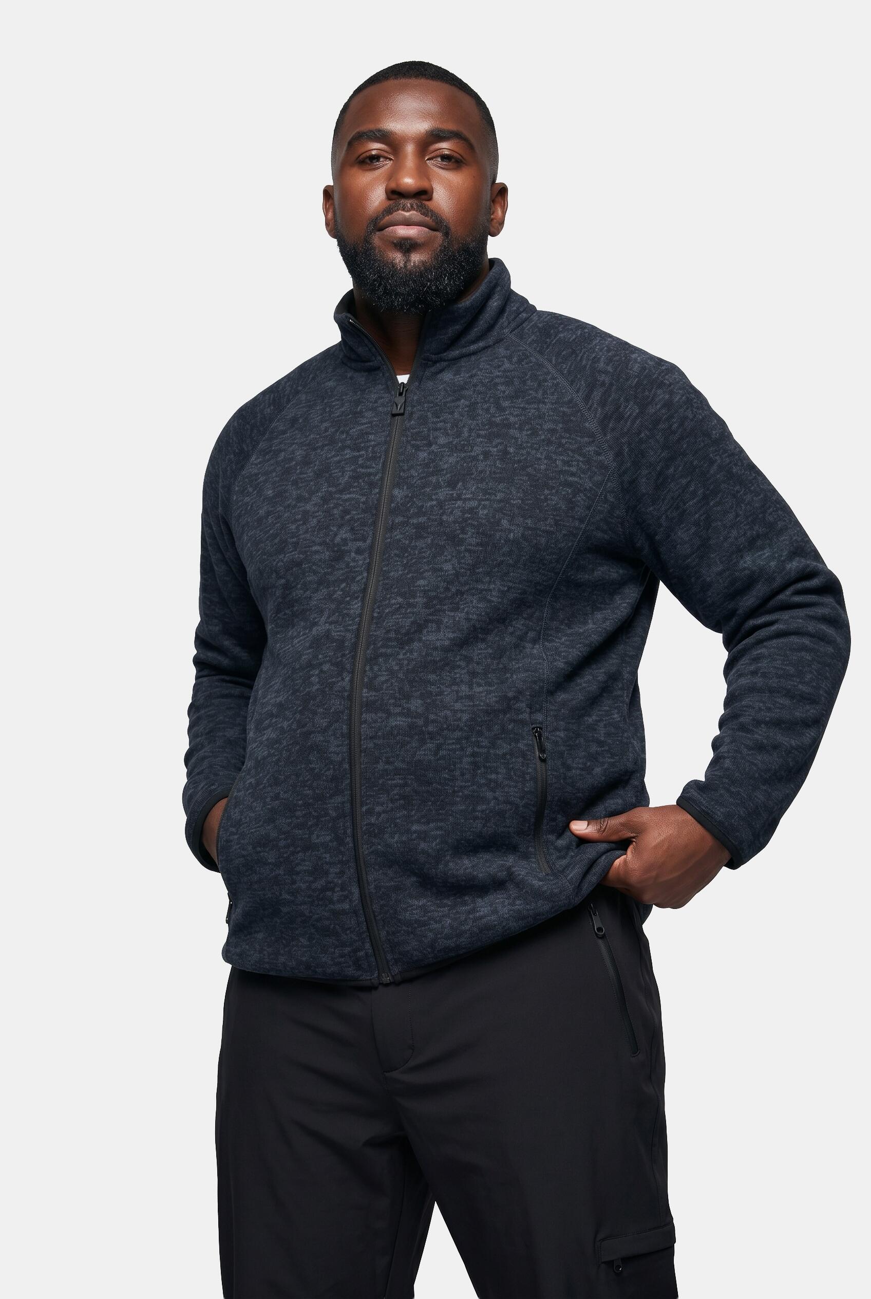 Heren Jasje van gebreid fleece 3/7