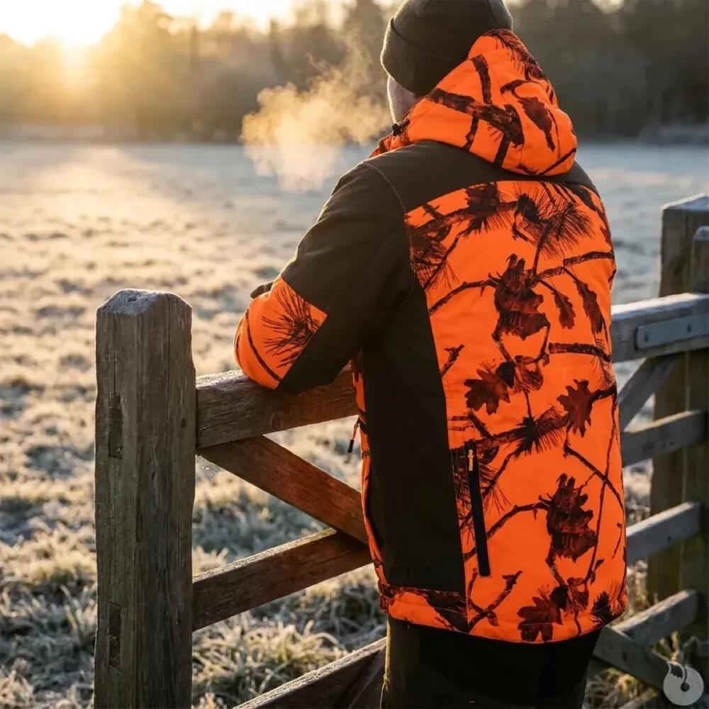 Veste de chasse softshell SL TEX orange camo 5/5