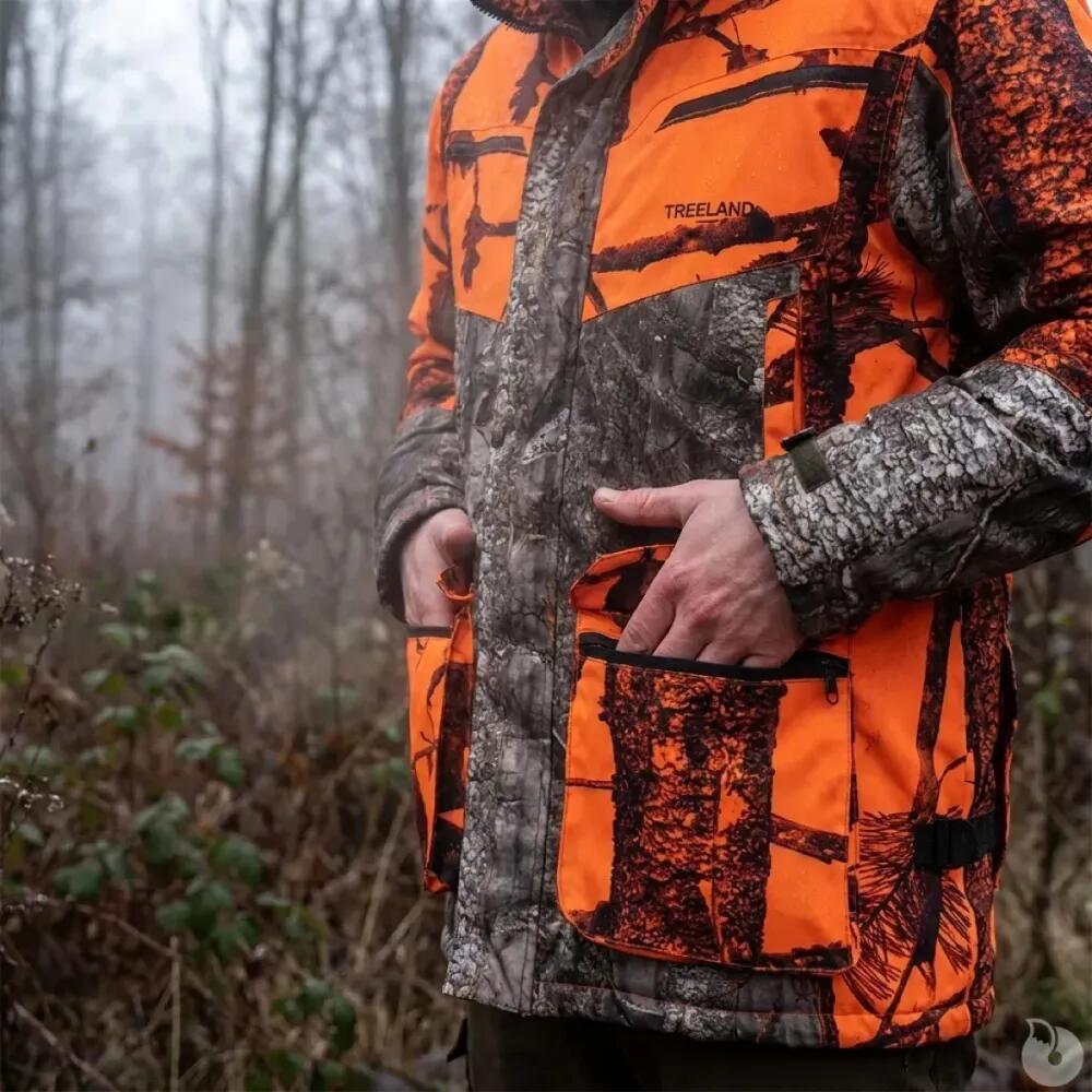 Veste De Poste Treeland Warm Hunt Camo Orange 3/5