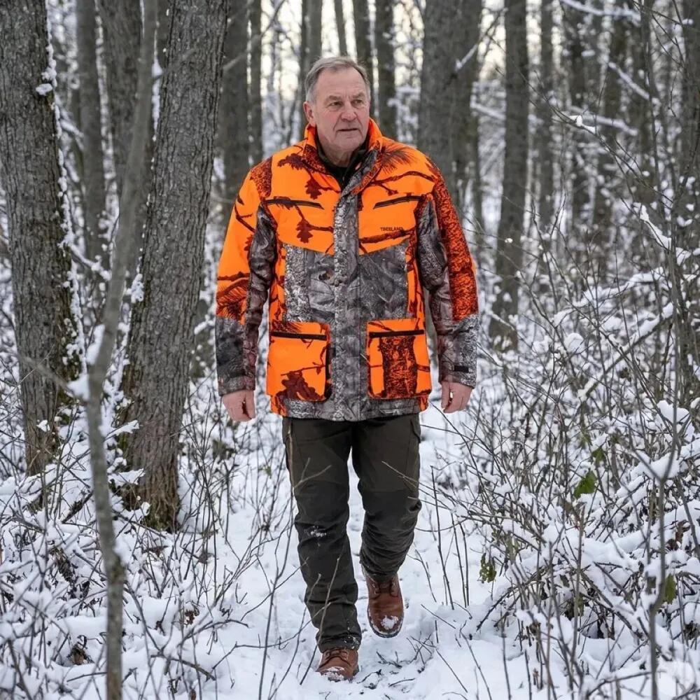 Veste De Poste Treeland Warm Hunt Camo Orange 4/5