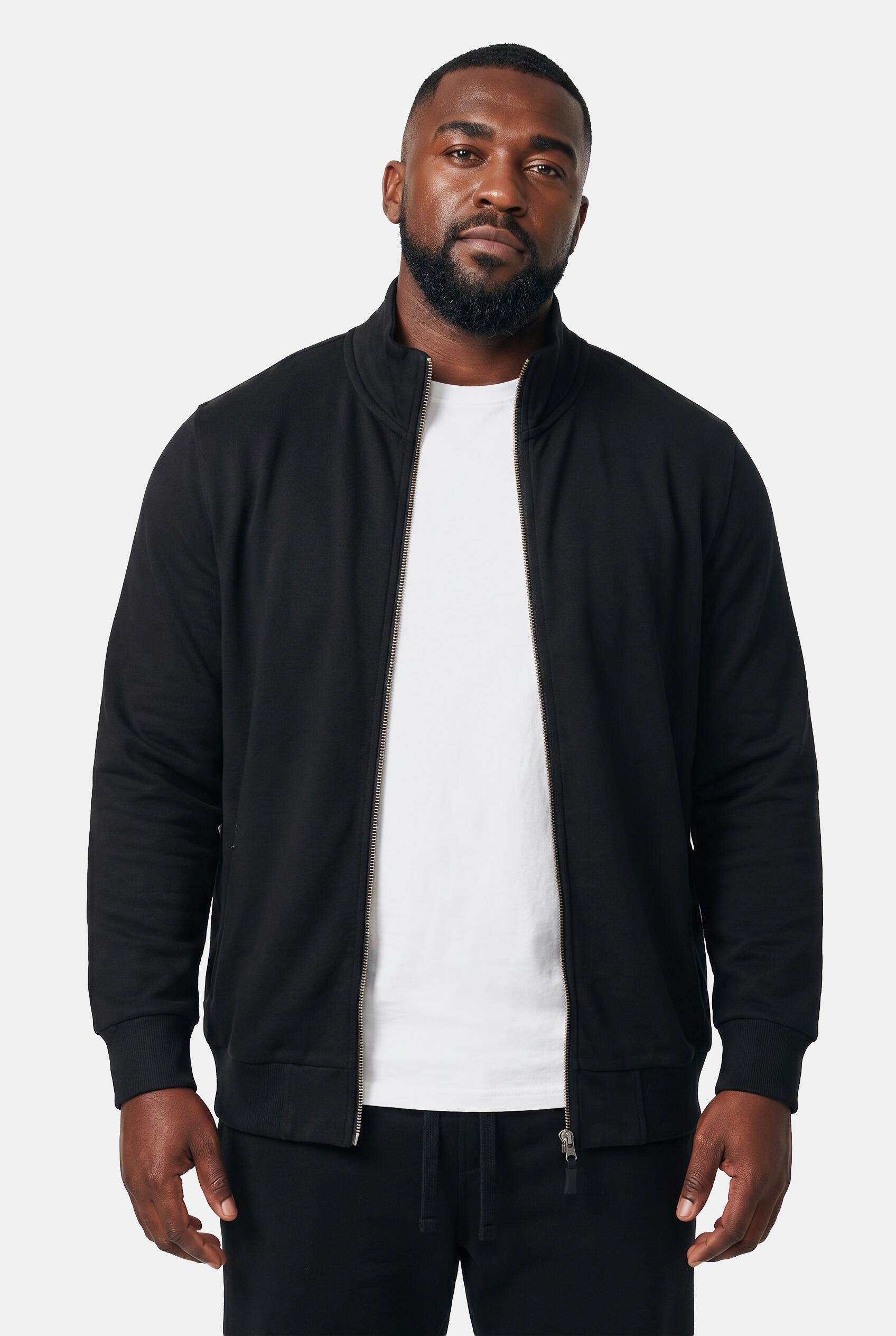 Herren Sweatjacke Fitness Stehkragen Zipper 4/7
