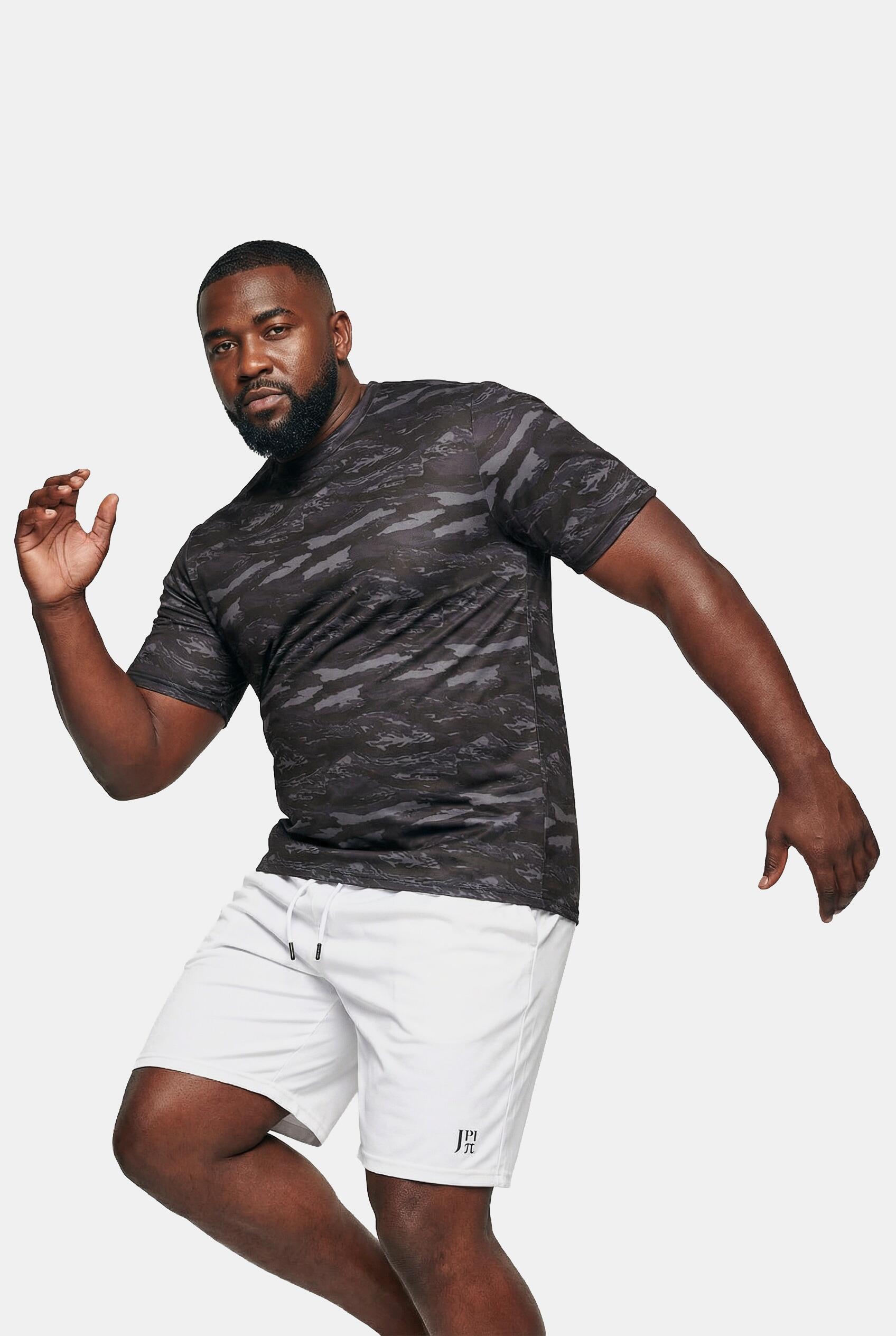 Herren Funktions-Shirt Tennis Halbarm grafischer Print QuickDry 2/7