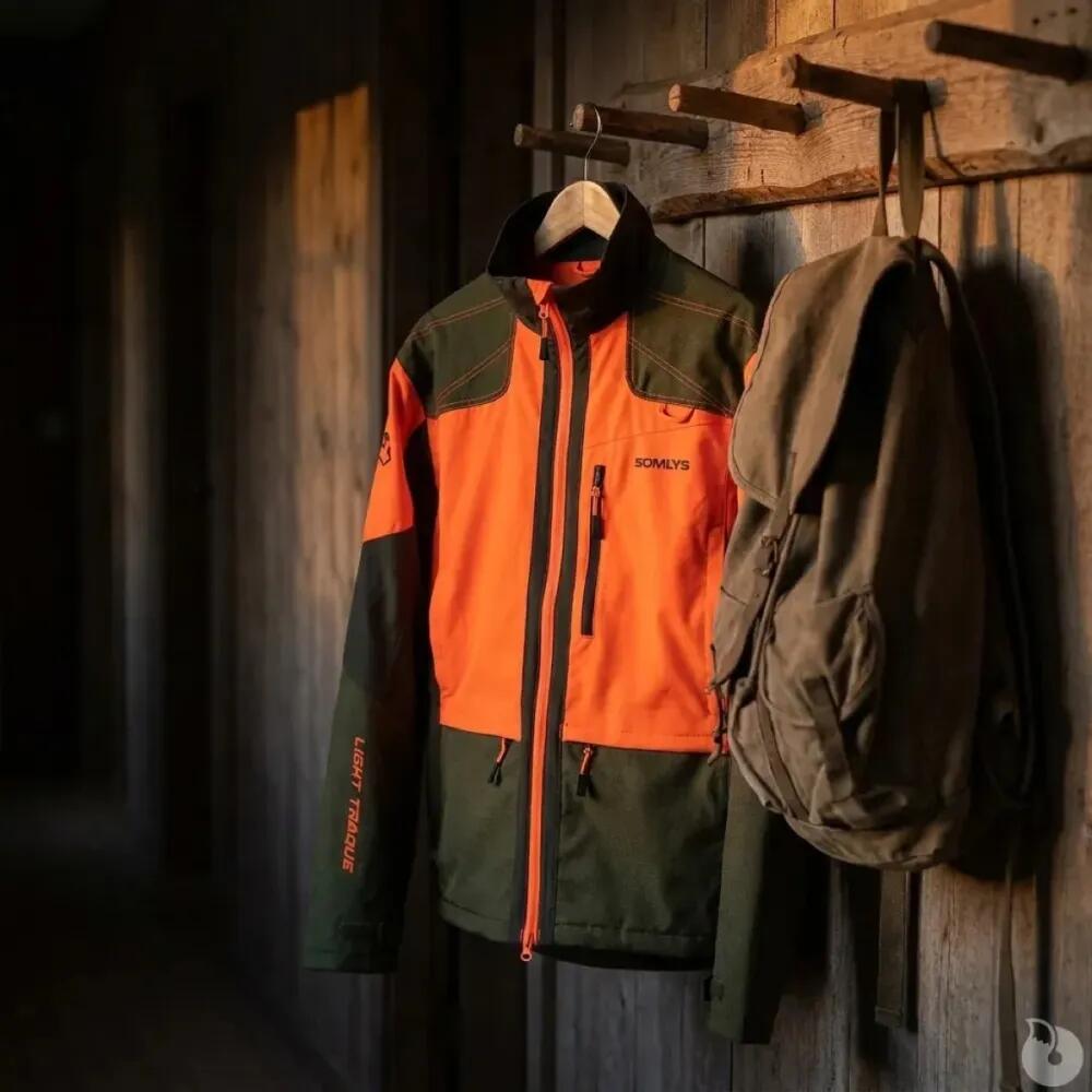 Veste Light Traque Orange Somlys - Chasse Légère Haute Visibilité 5/5