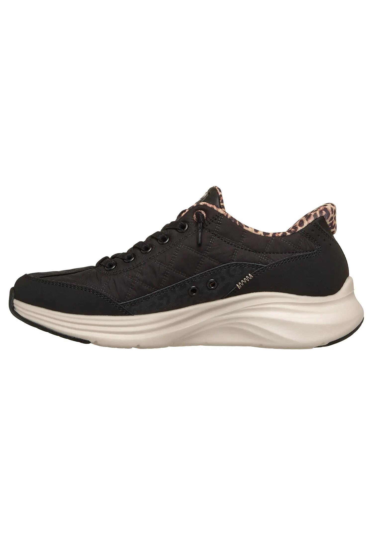 Skechers Damen Slip-ins Contour Foam Cozy Fit Leopard Dream 150419 BLK 5/15